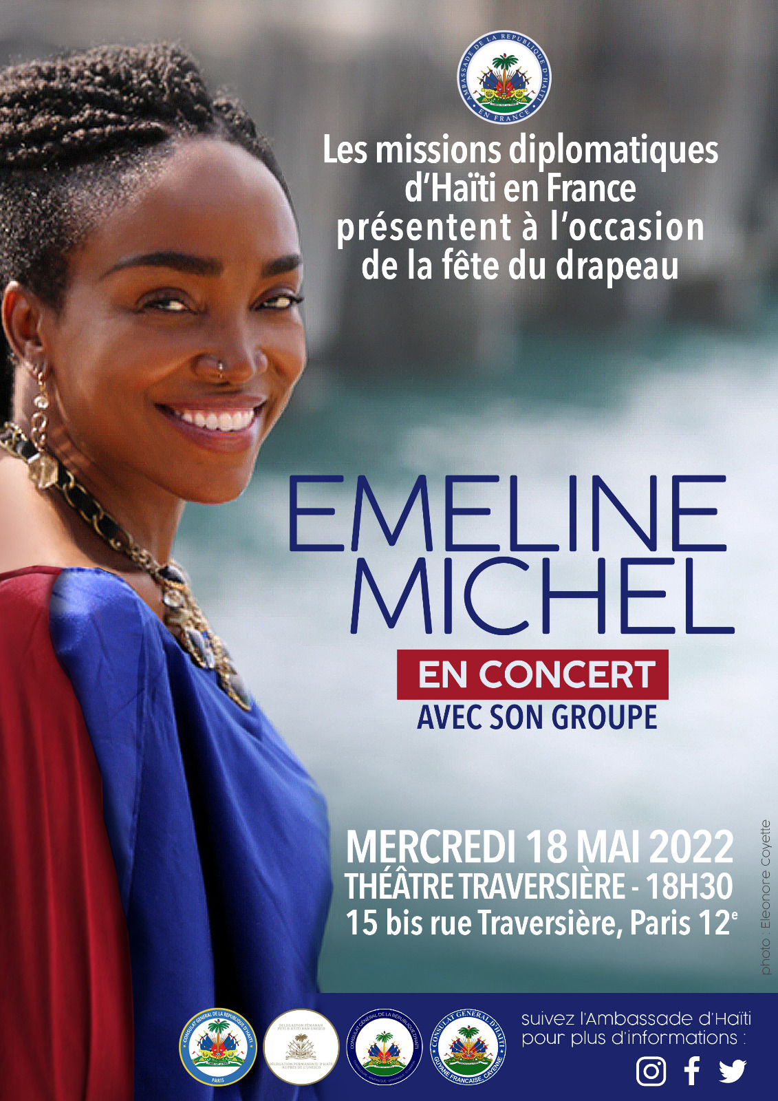 Emeline Michel en concert à Paris à l’occasion de la fête du Drapeau