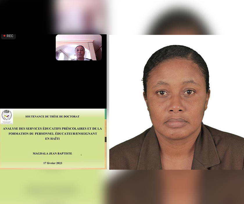 Femme et éducation :  Magdala Jean Baptiste décroche son doctorat, à Jacmel !