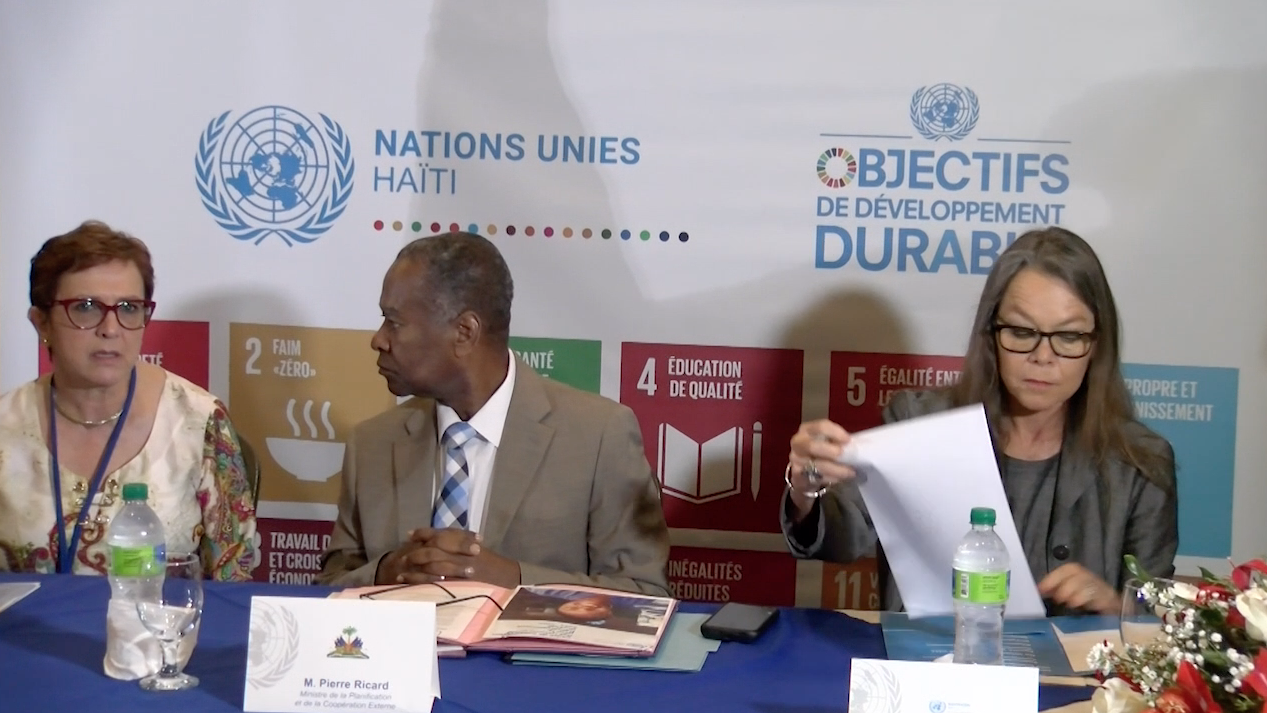 Signature du nouveau cadre de coopération des Nations unies avec Haïti