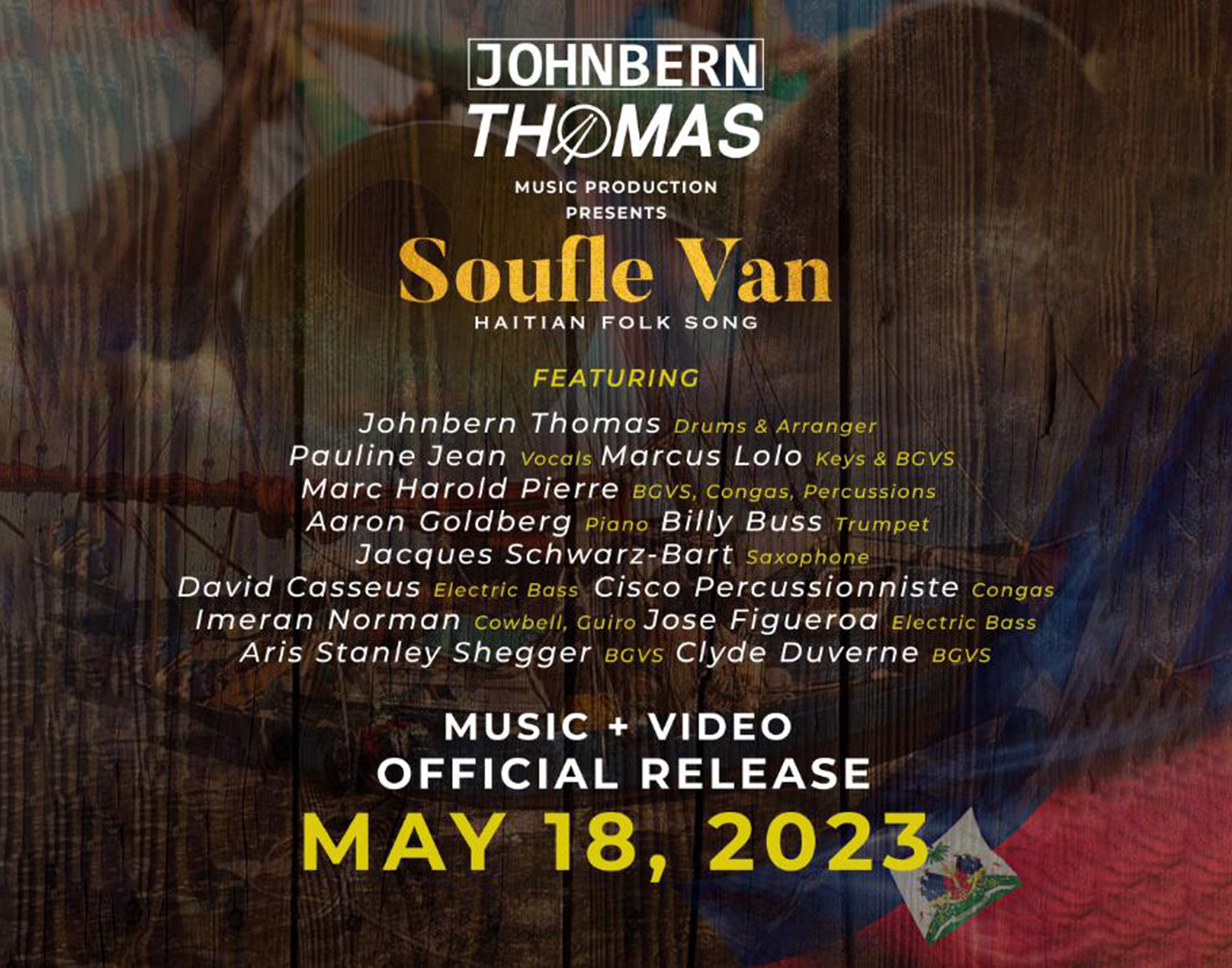 Le talentueux instrumentiste John Bern Thomas sort «  Soufle  van » son premier single