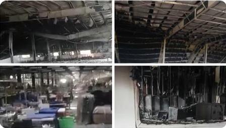 Industriels et ouvriers s'insurgent contre les incendies et des actes de pillage contre les entreprises