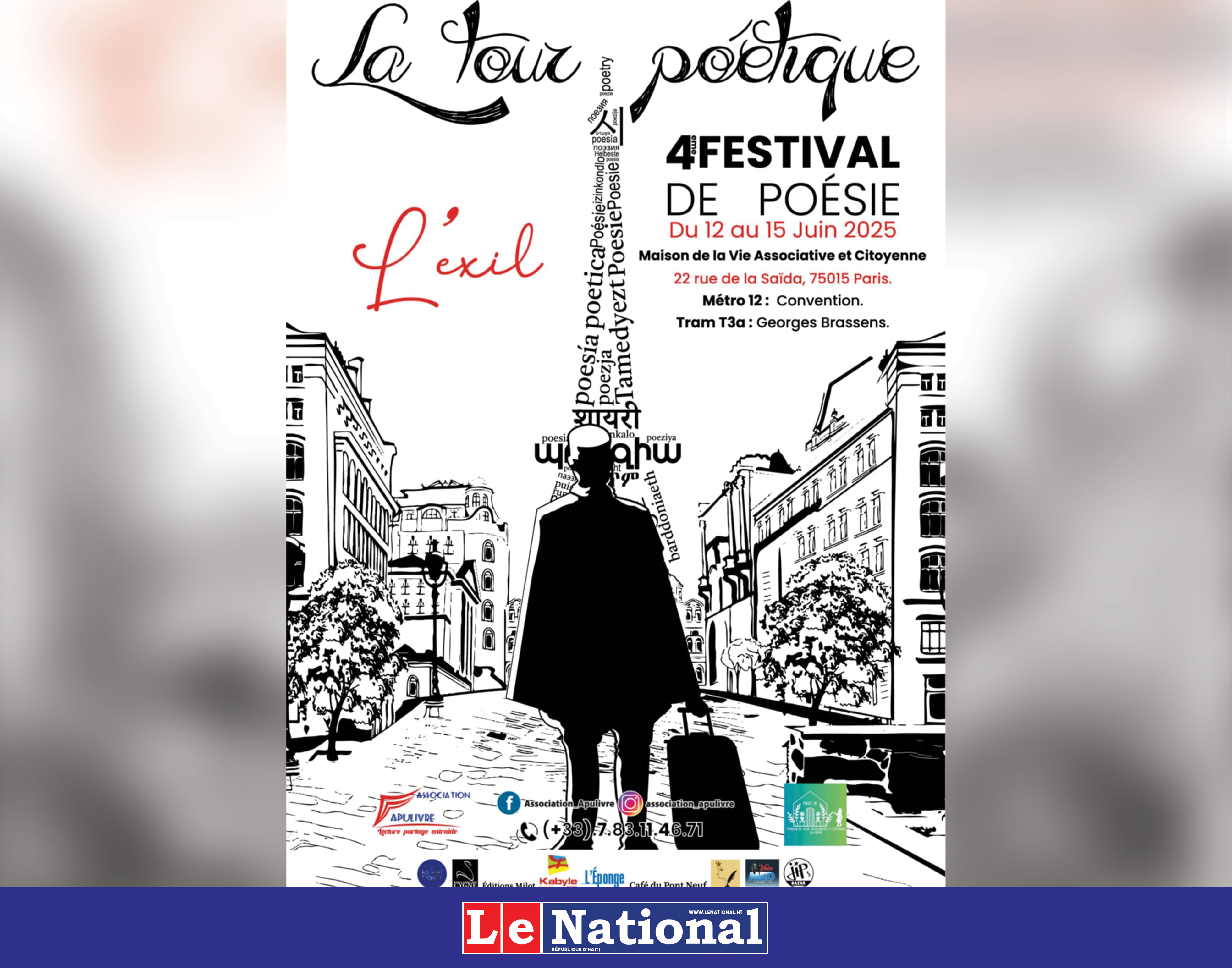 La Tour Poétique 2025 accueille la voix des peuples déplacés