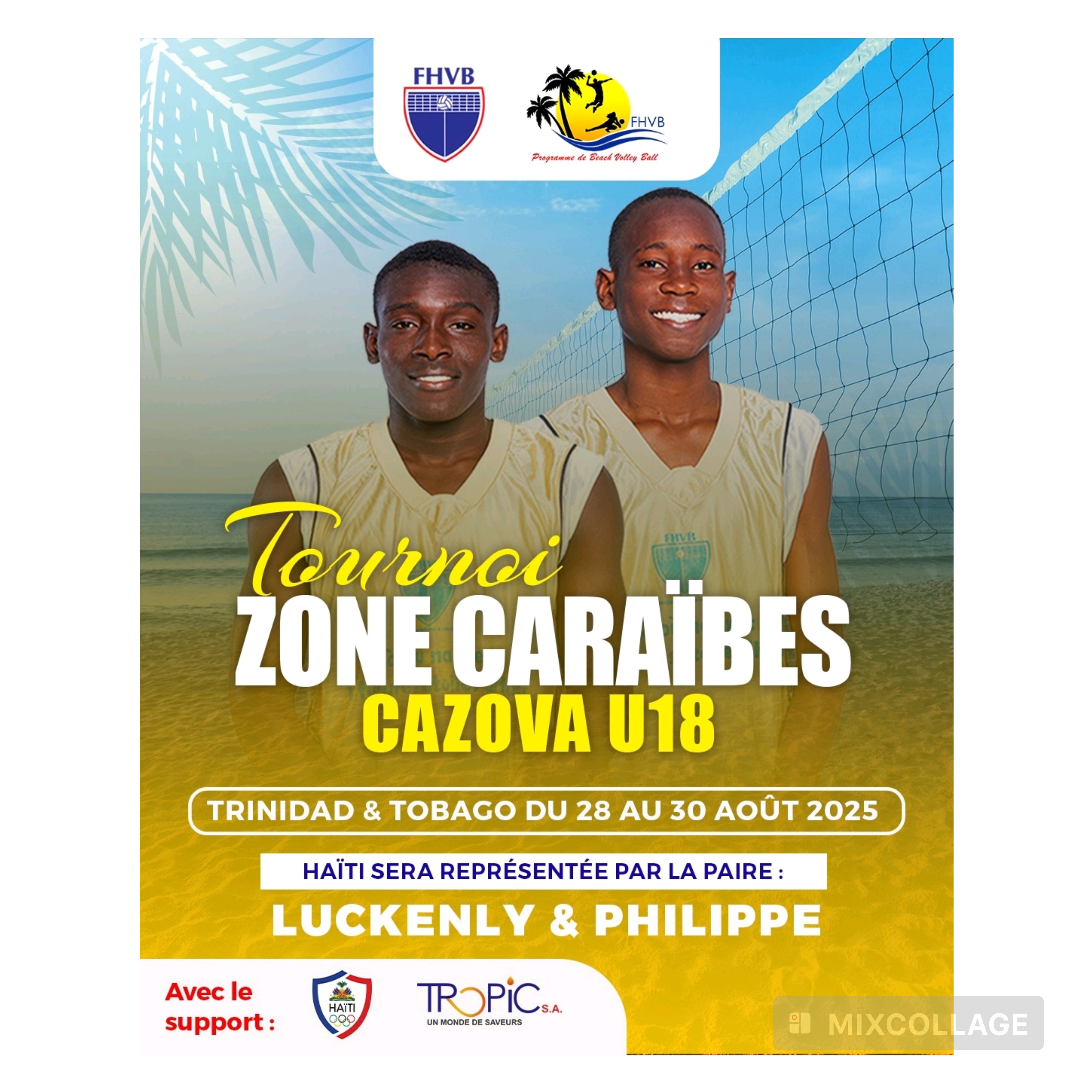 Haïti revient sur la scène régionale du beach-volley !