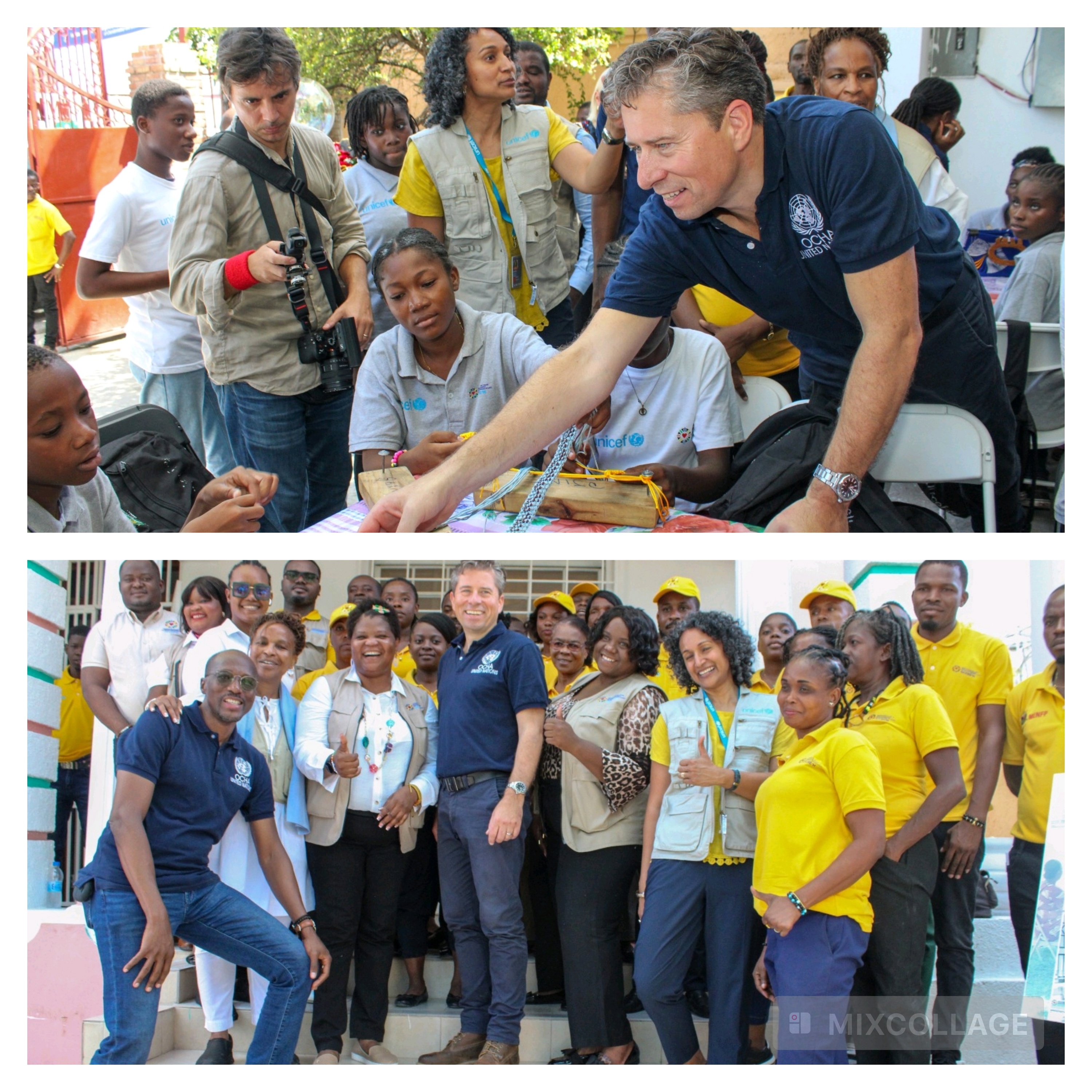 Visite du Secrétaire adjoint des affaires humanitaires et aux secours d'urgence de l'ONU au Centre Jeunes de l’OCCED’H