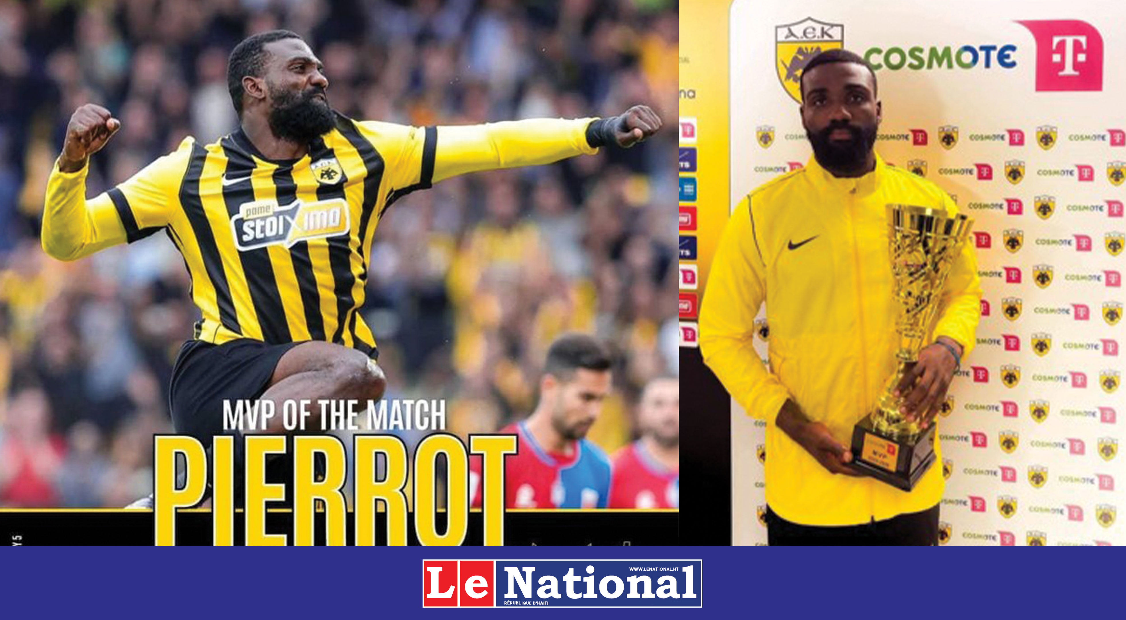 L'infatigable Frantzdy Pierrot élu Homme du Match !