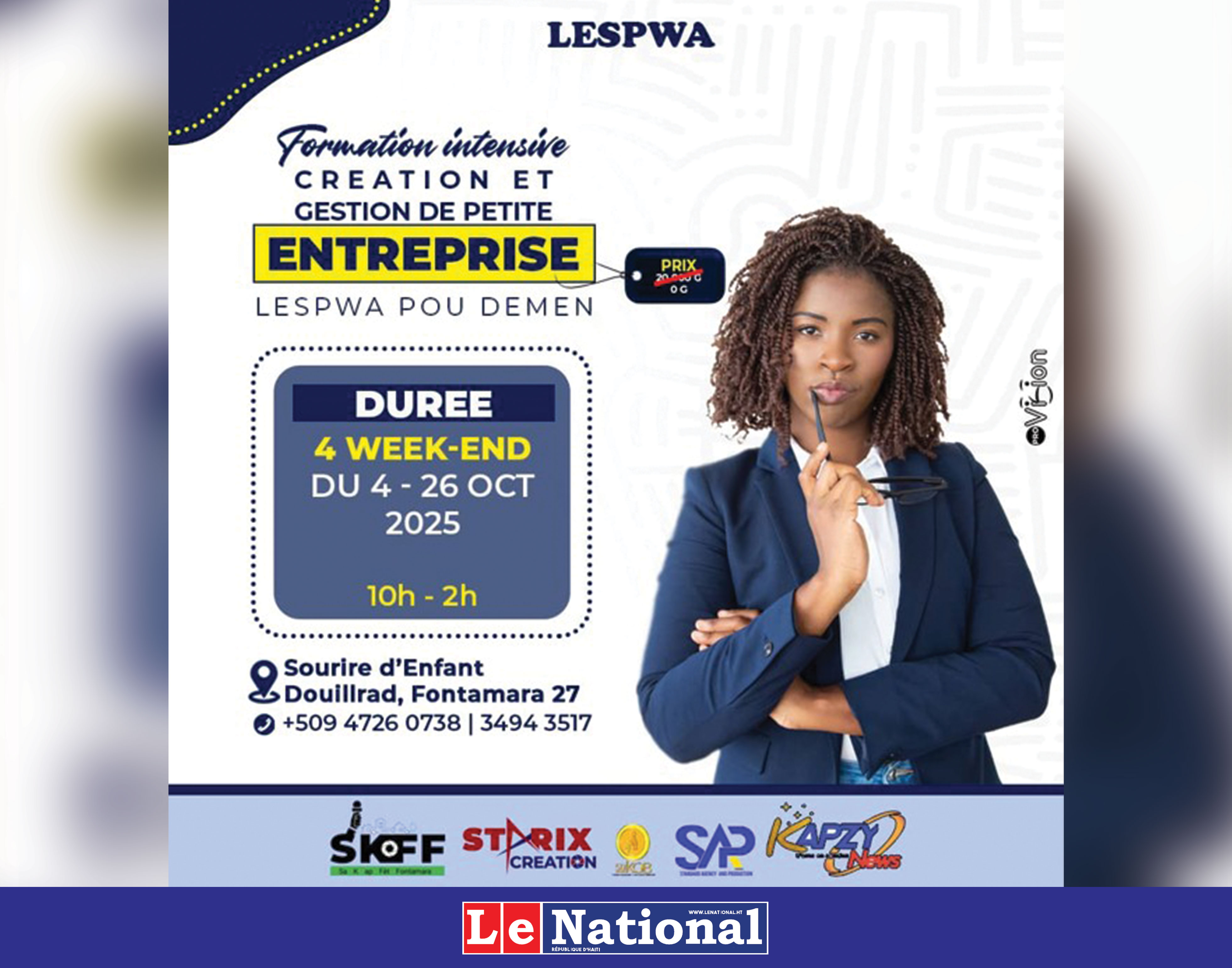 LESPWA POU DEMEN : Un programme intensif visant à favoriser l’autonomie des jeunes entrepreneurs de Fontamara
