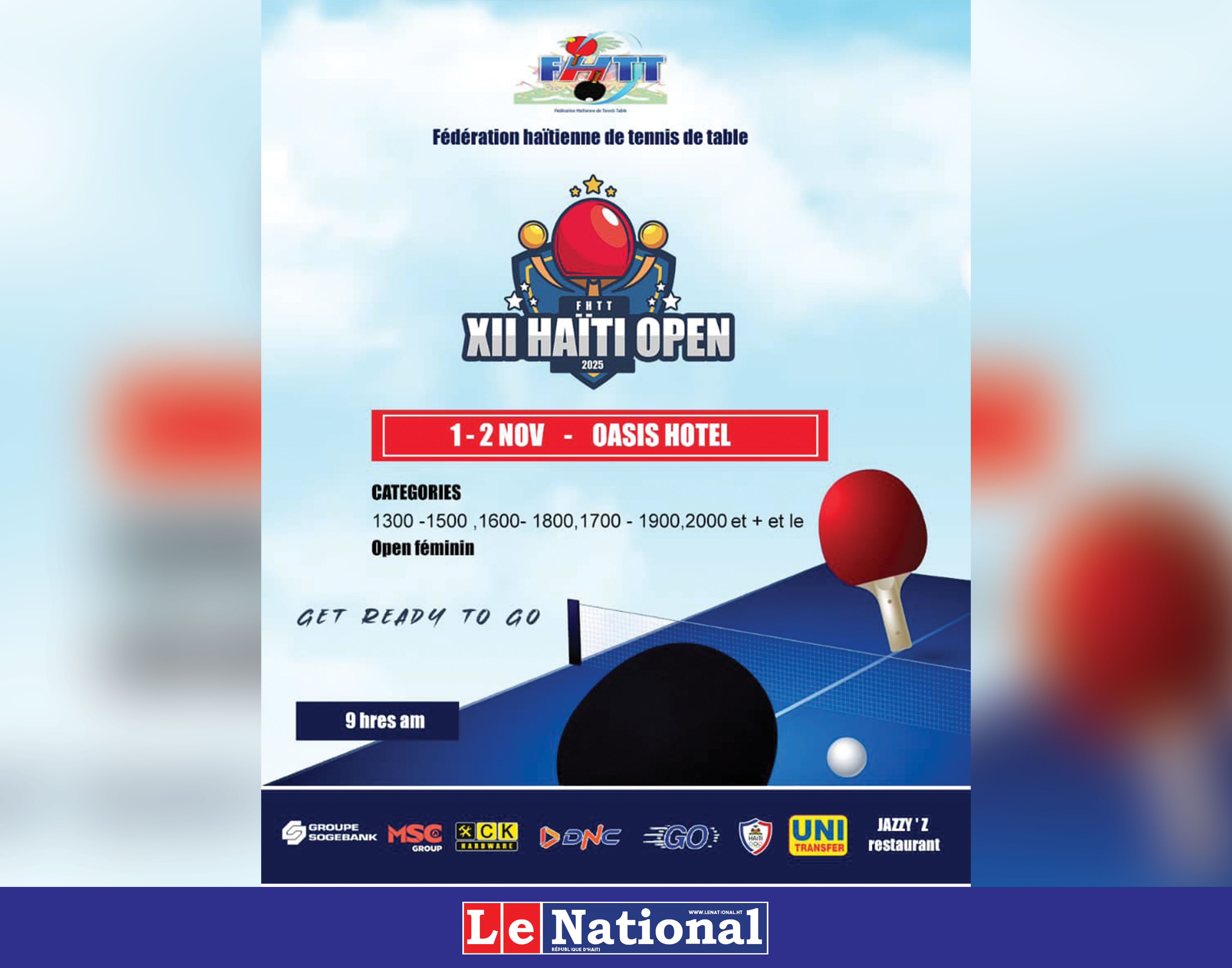 La FHTT en route pour son 12e Haïti Open  !