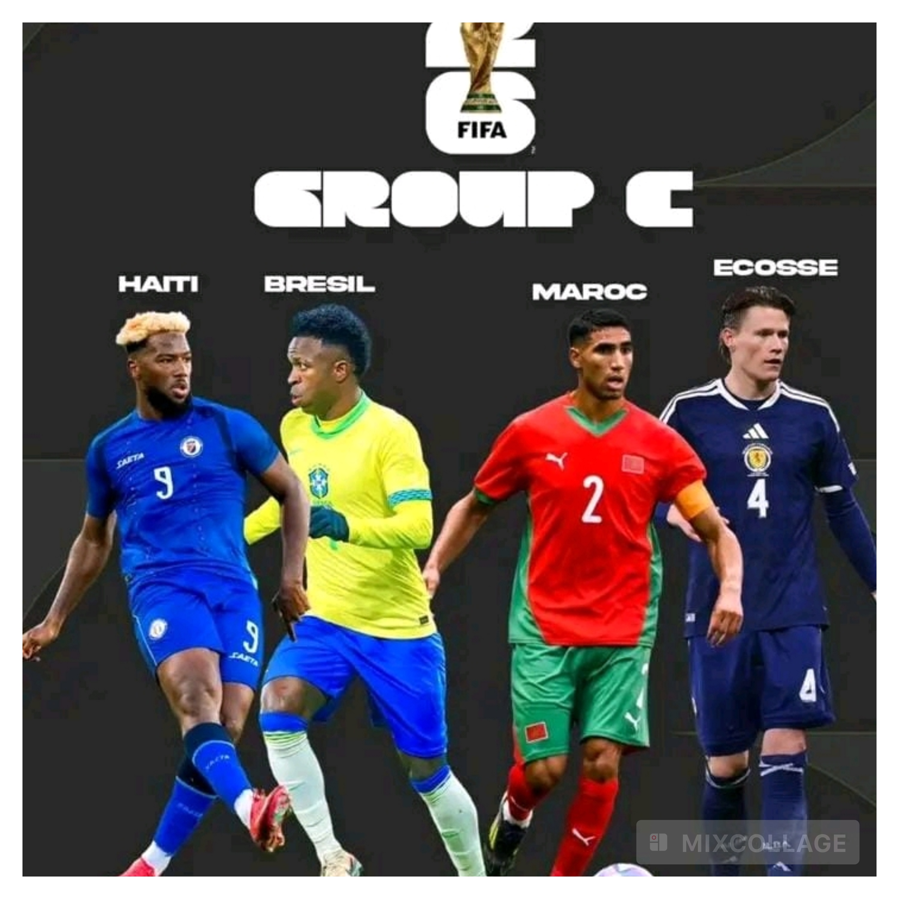 Haïti hérite du Brésil dans un groupe C explosif !