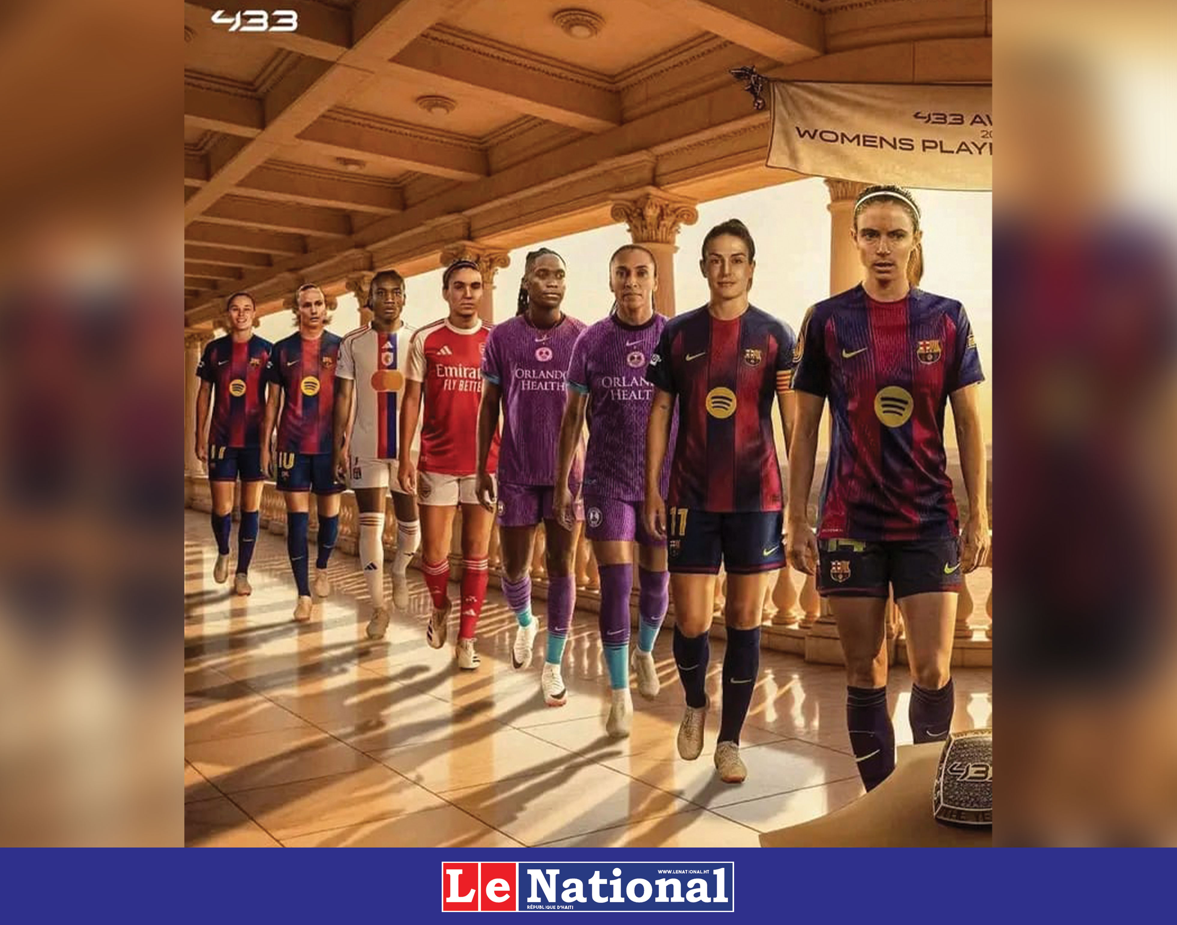 Corventina parmi les cinq grandes favorites des Globe Soccer Awards 2025