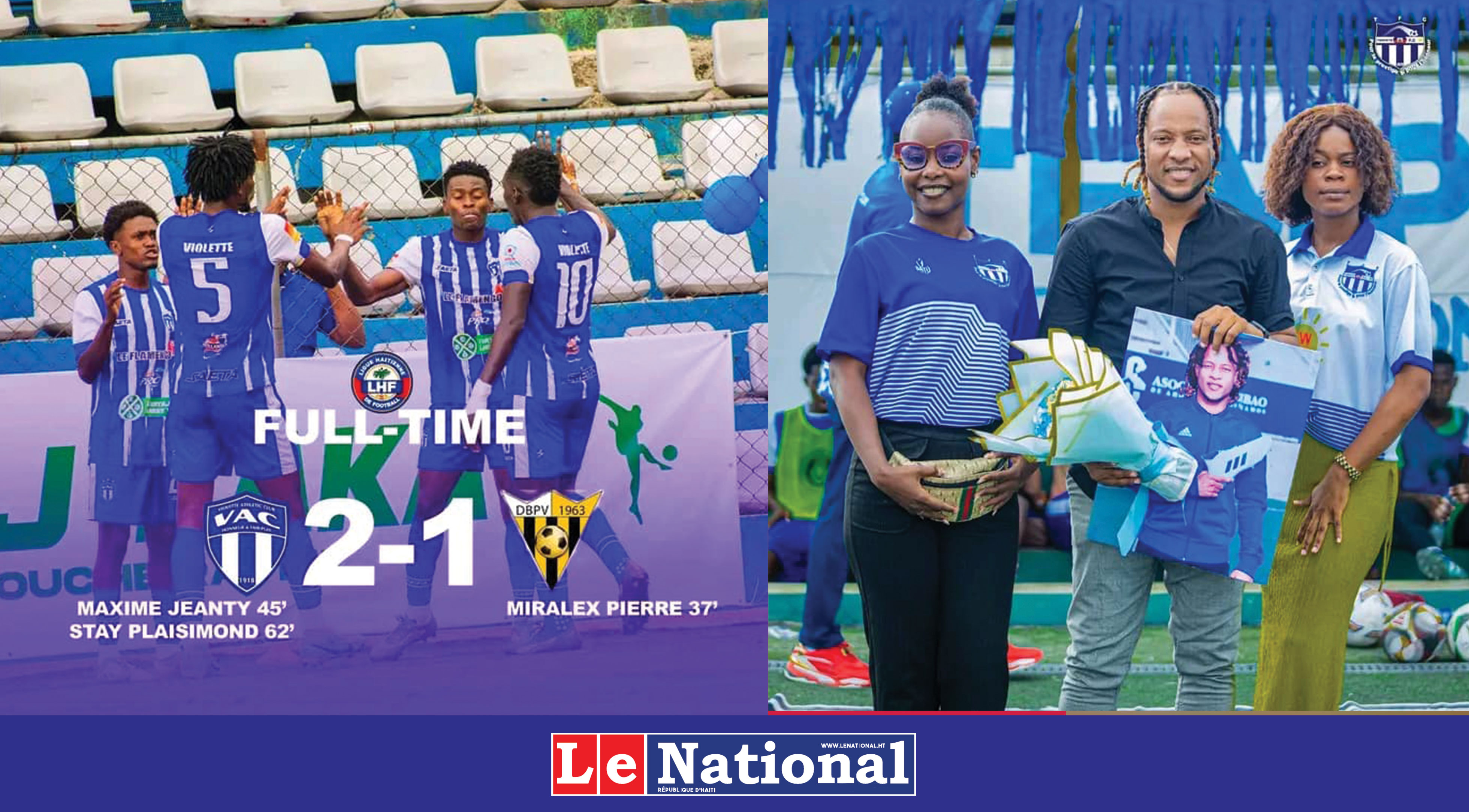 Violette AC, champion en titre, entame la série de clôture par une victoire !
