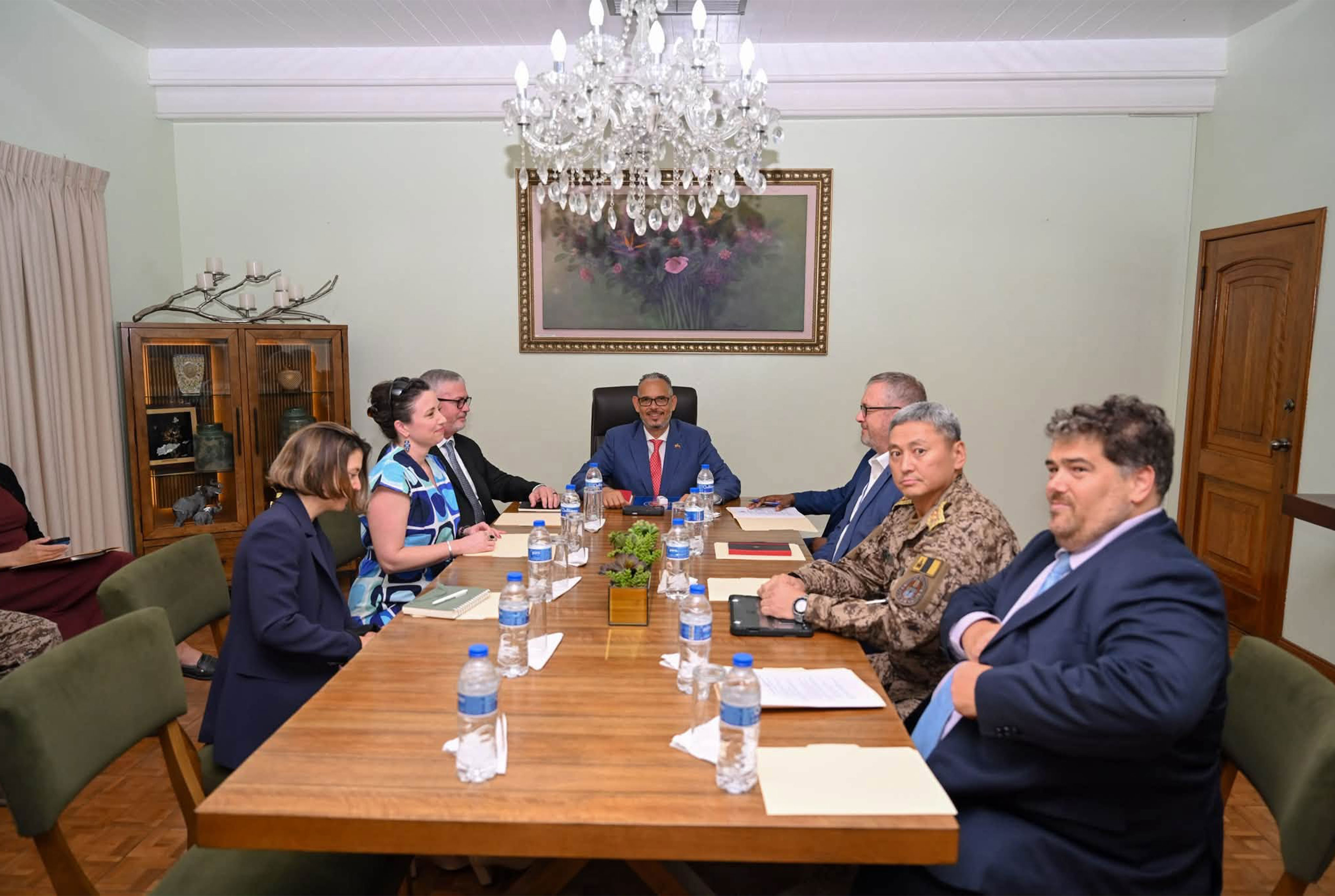 Rencontre du Premier ministre Alix Didier Fils-Aimé avec le nouveau Chargé d’affaires a.i. des États-Unis d’Amérique en Haïti, David Howell