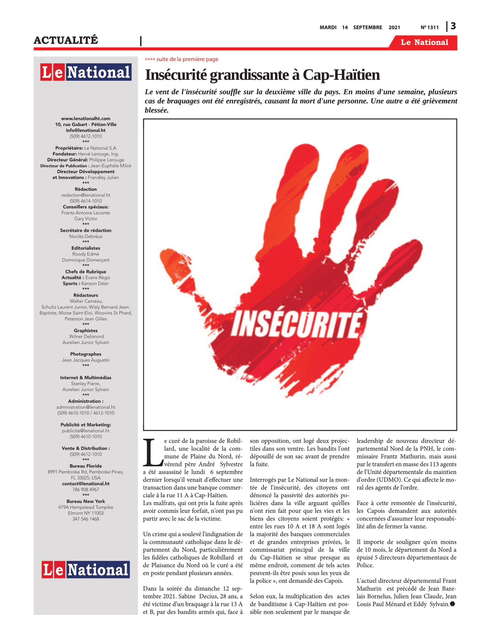 Page 3 de l'édition 1311