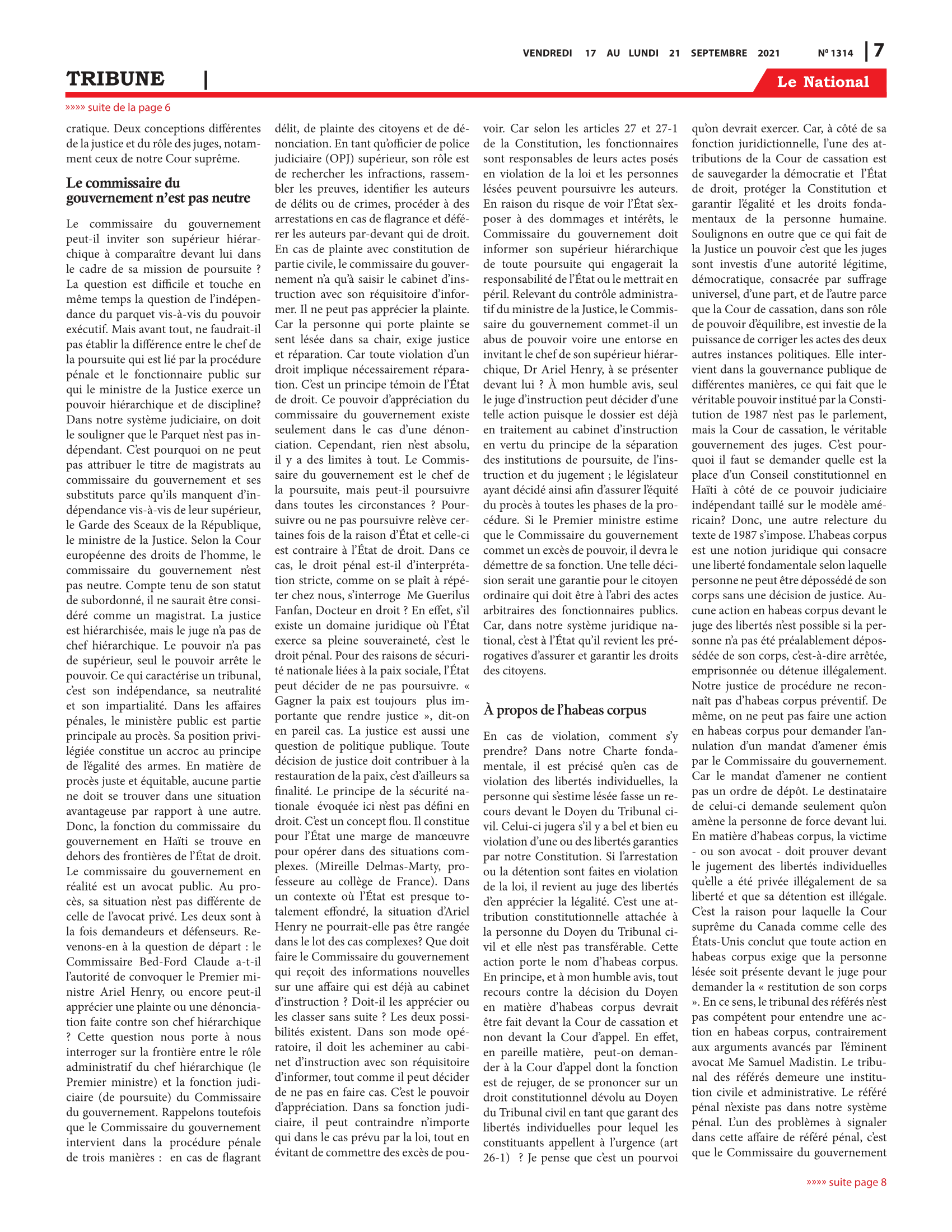 Page 7 de l'édition 1314
