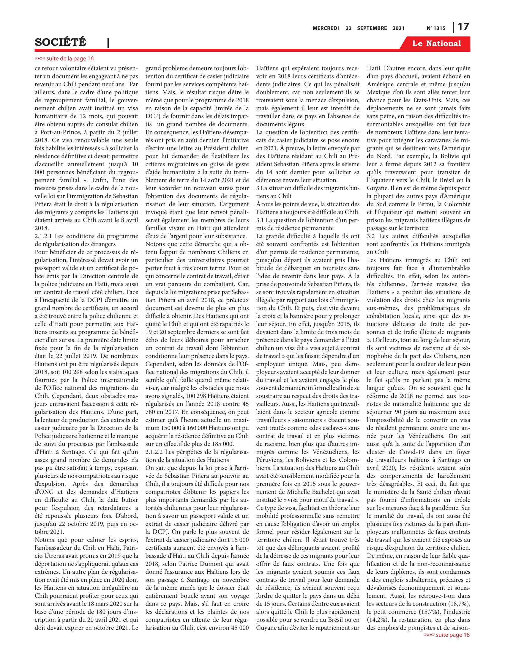 Page 17 de l'édition 1315