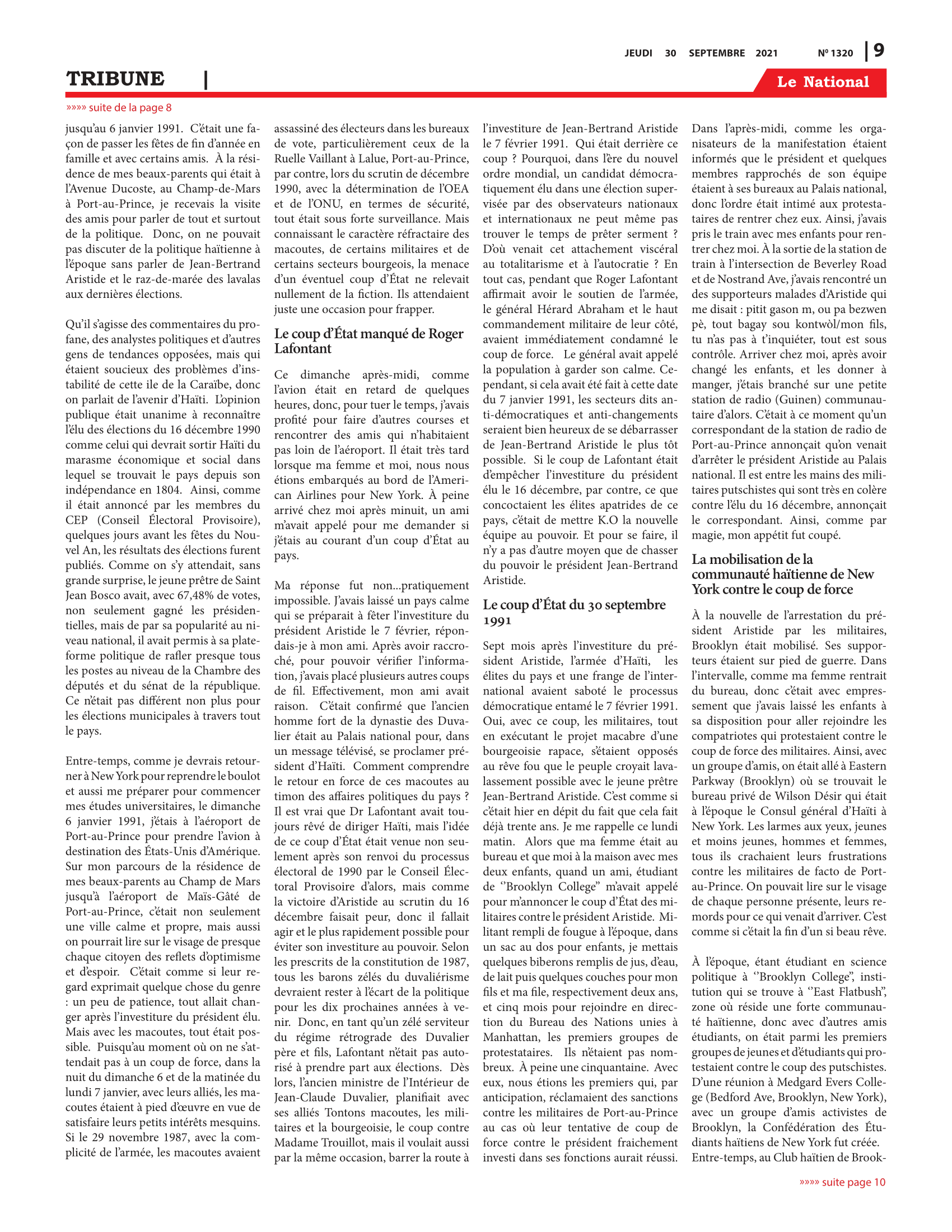 Page 9 de l'édition 1320