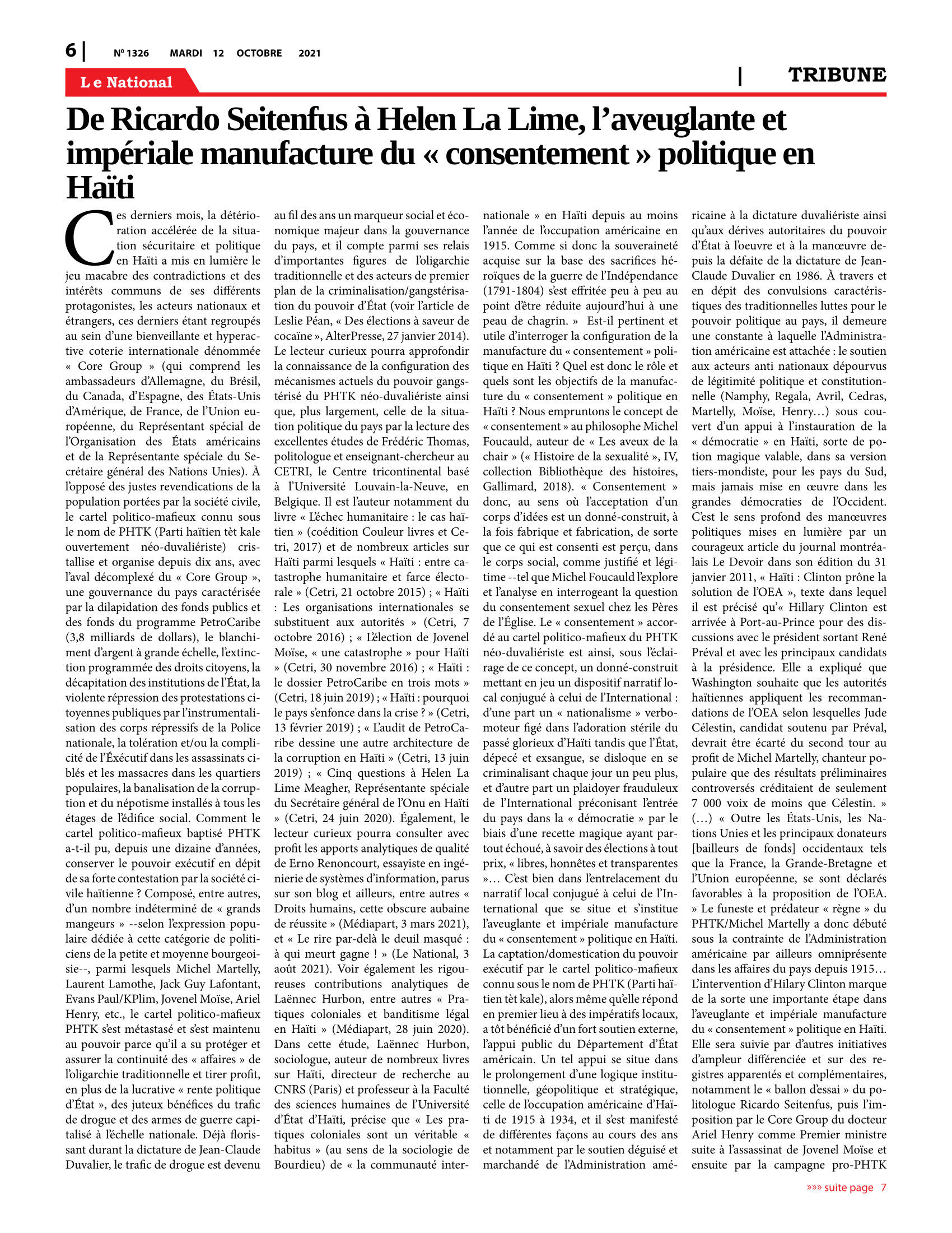 Page 6 de l'édition 1326