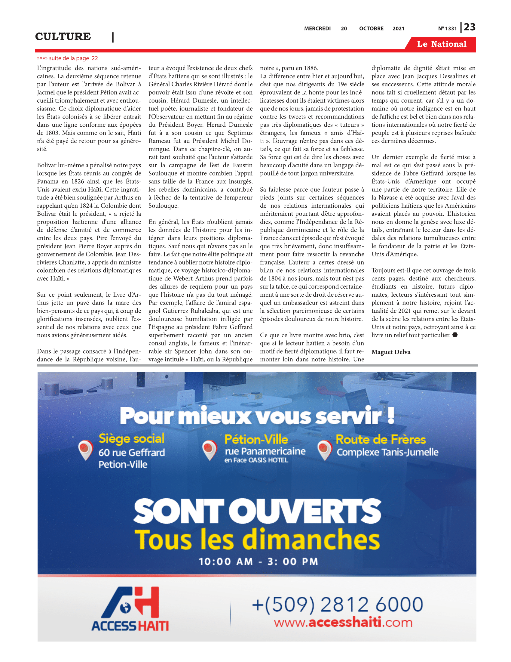 Page 23 de l'édition 1331