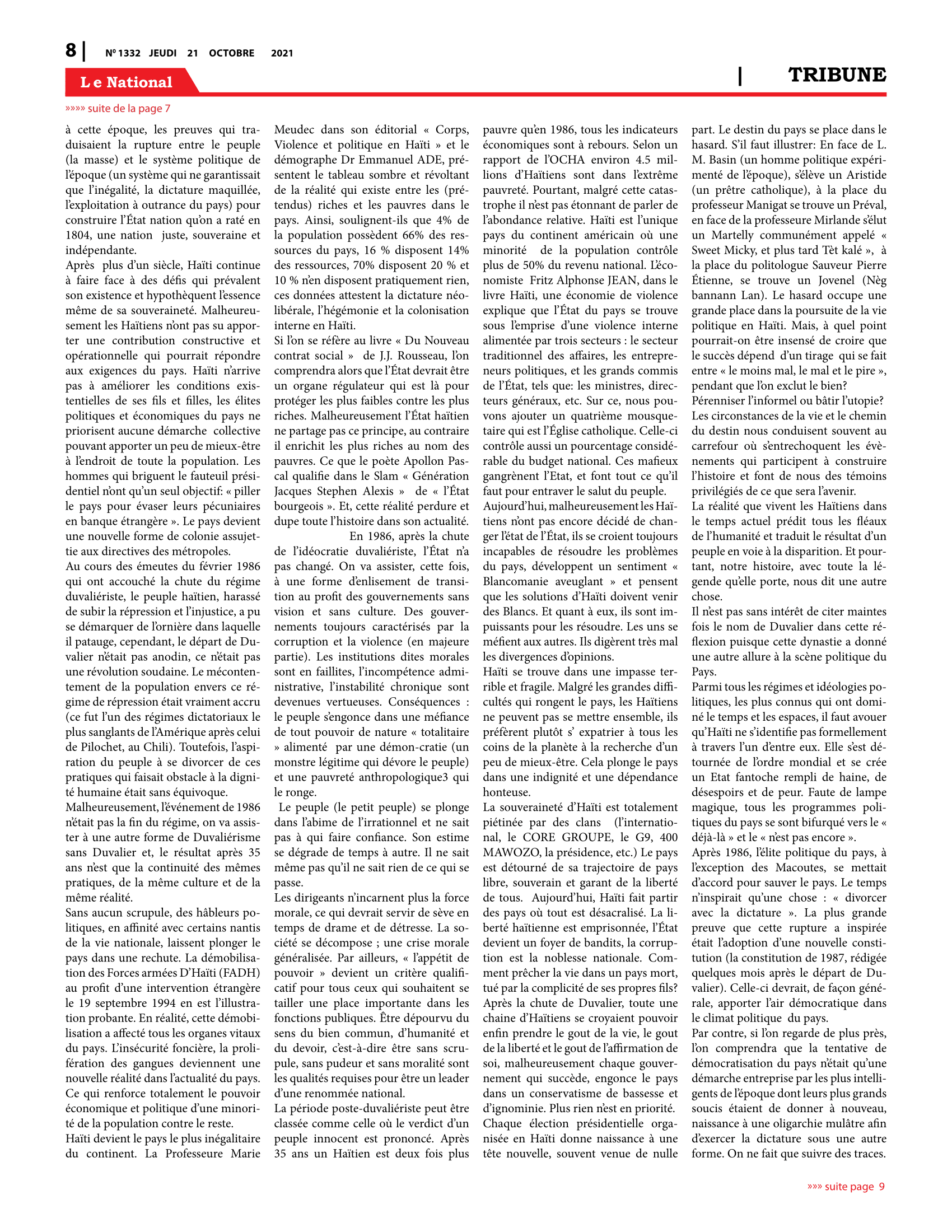 Page 8 de l'édition 1332