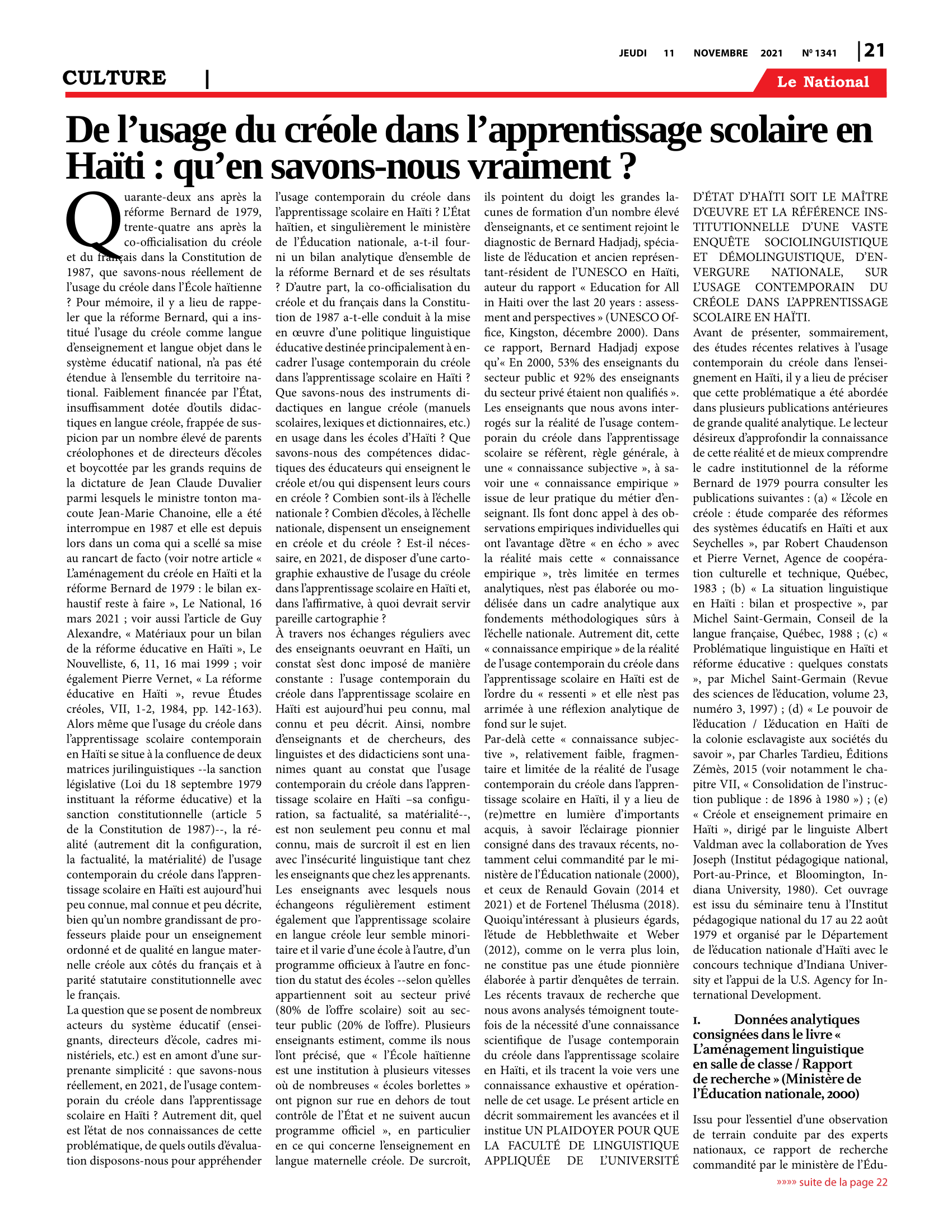 Page 21 de l'édition 1341