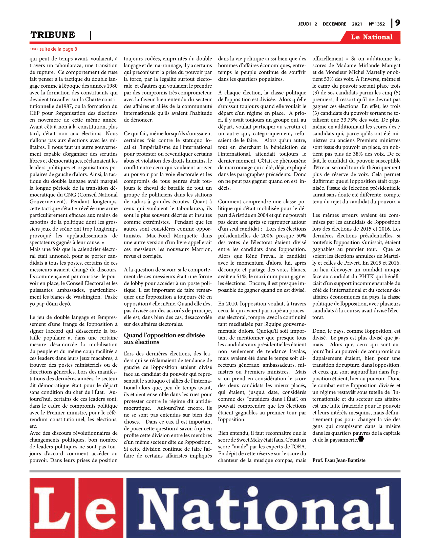 Page 9 de l'édition 1352