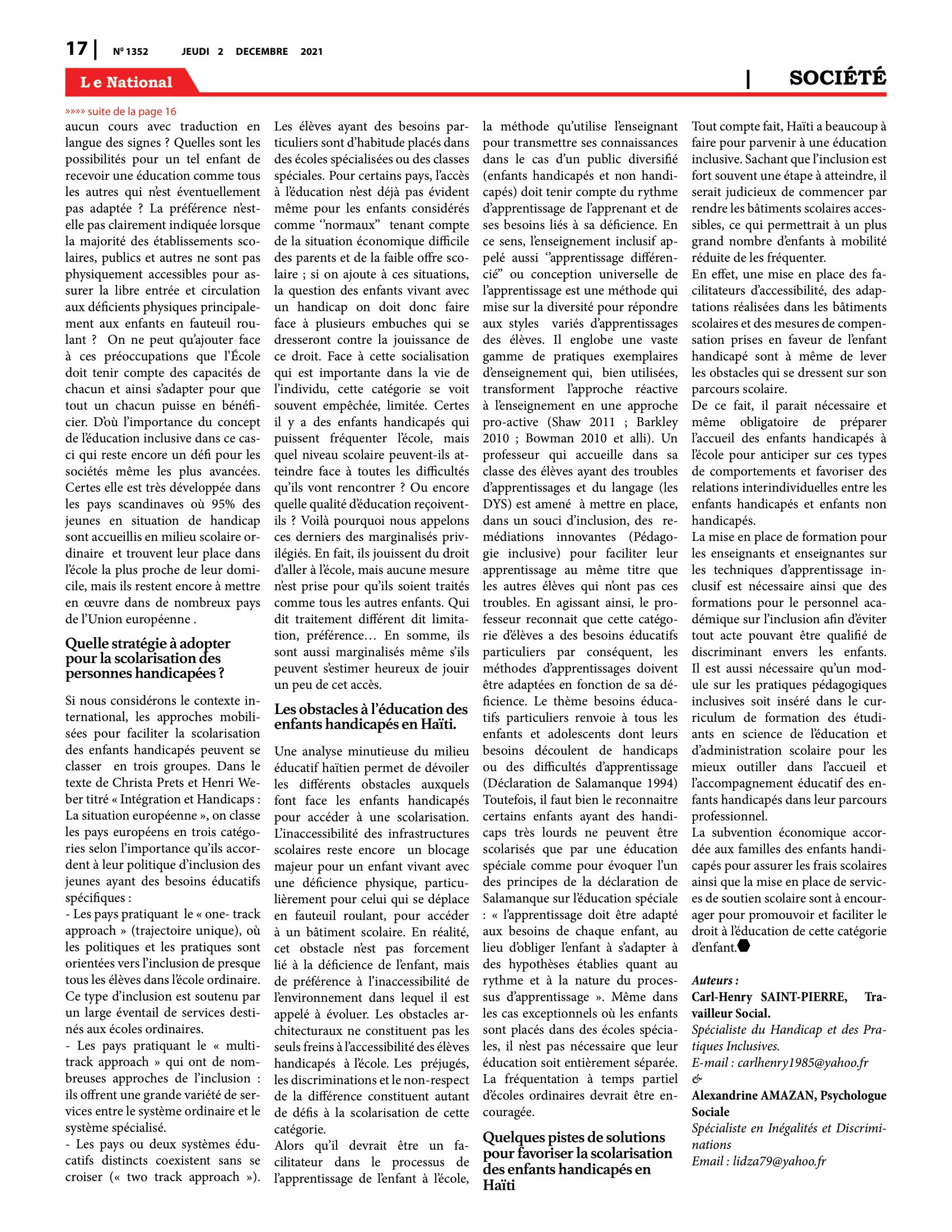 Page 17 de l'édition 1352