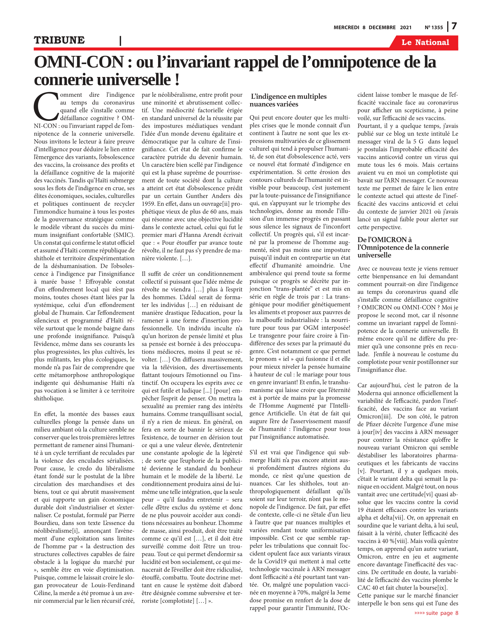 Page 7 de l'édition 1355