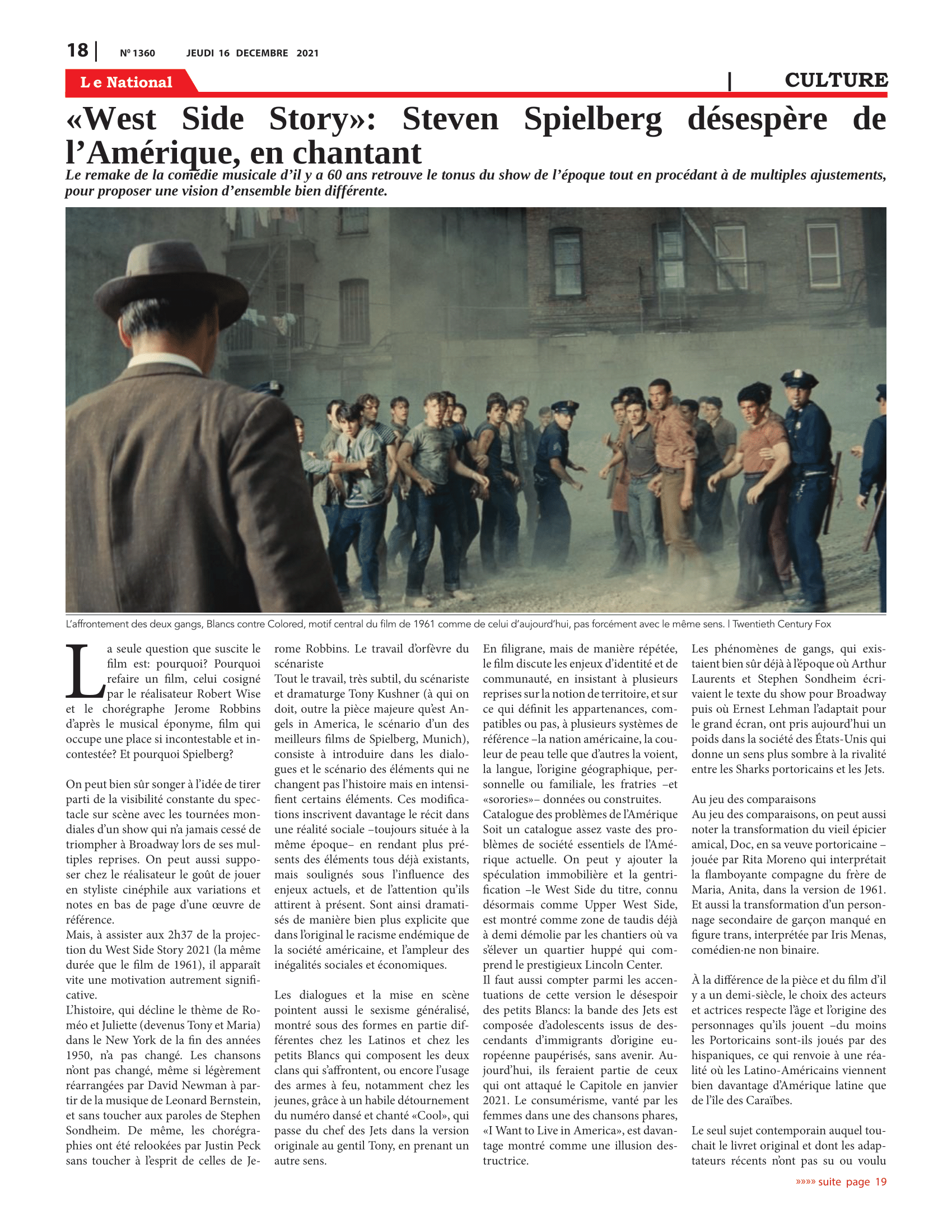 Page 18 de l'édition 1360