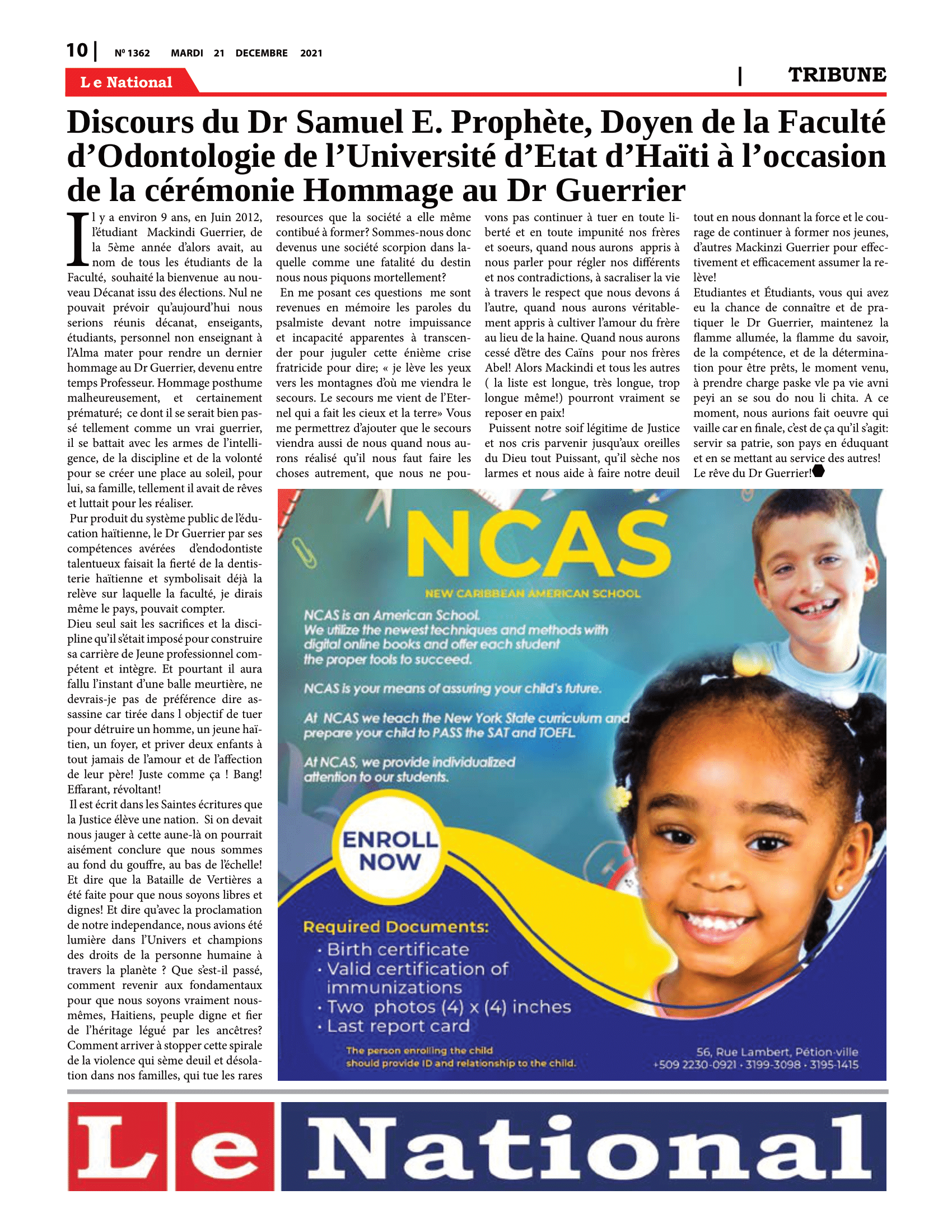 Page 10 de l'édition 1362