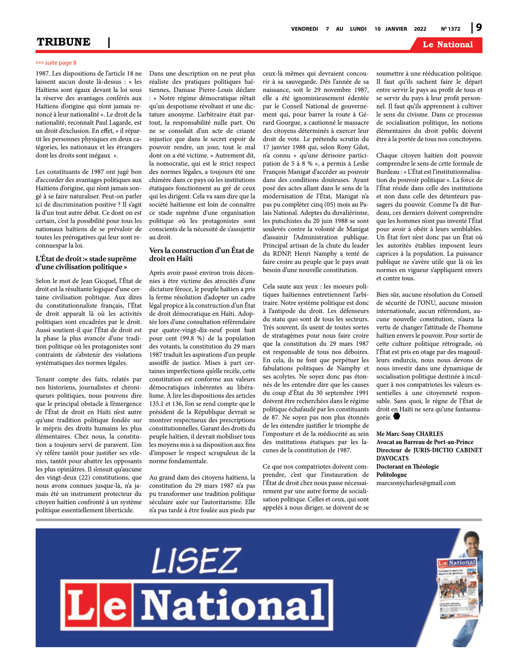 Page 9 de l'édition 1372