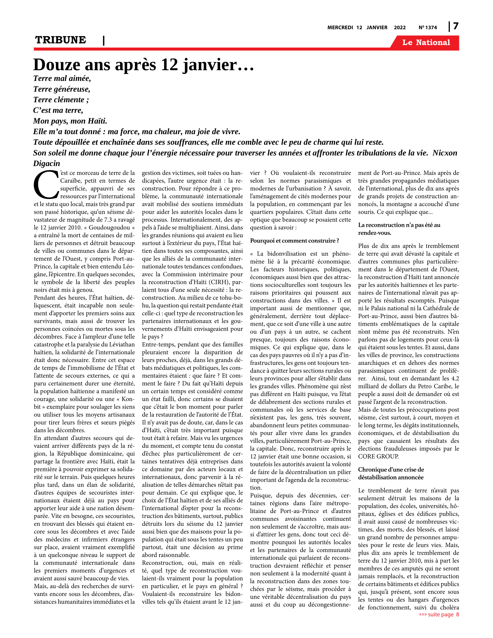 Page 7 de l'édition 1374