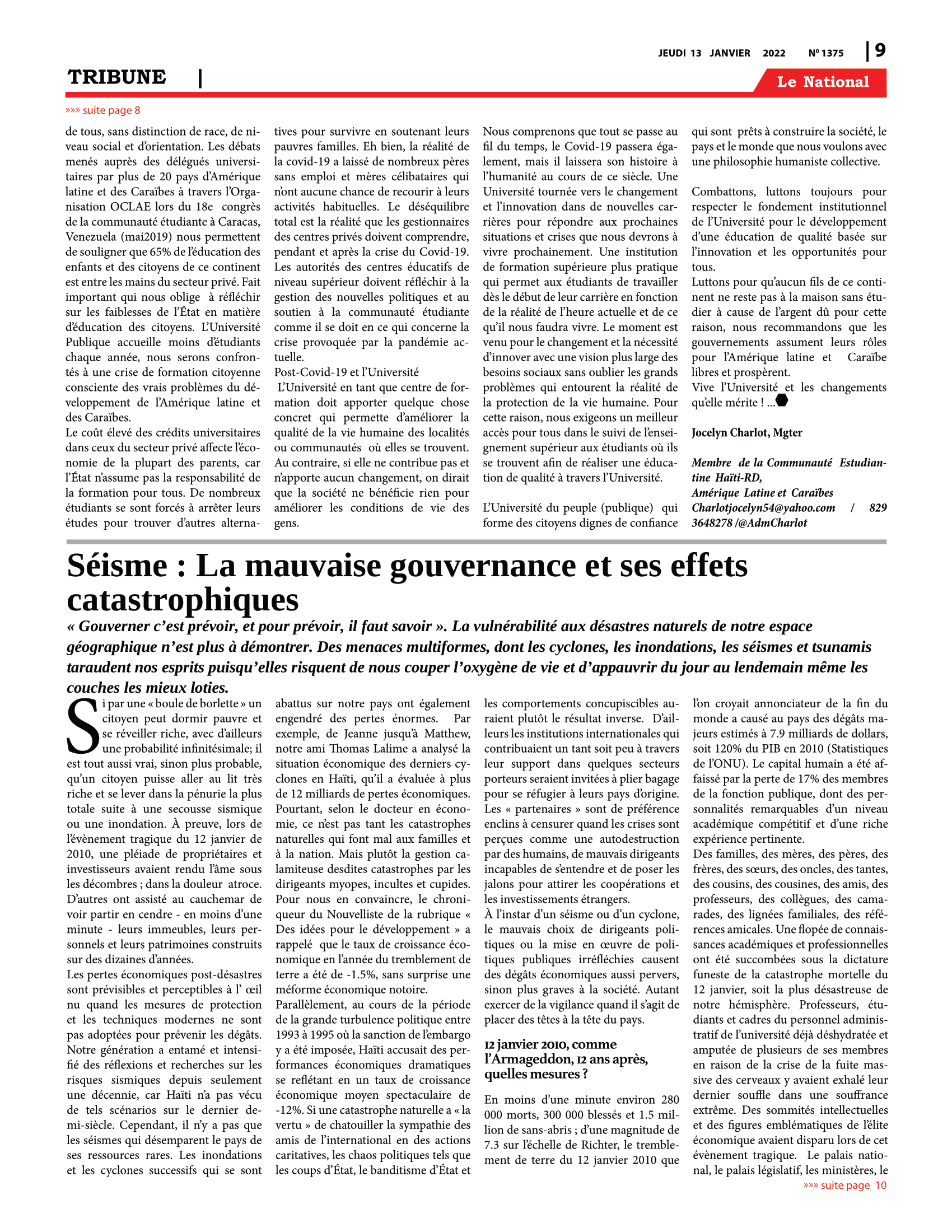 Page 9 de l'édition 1375