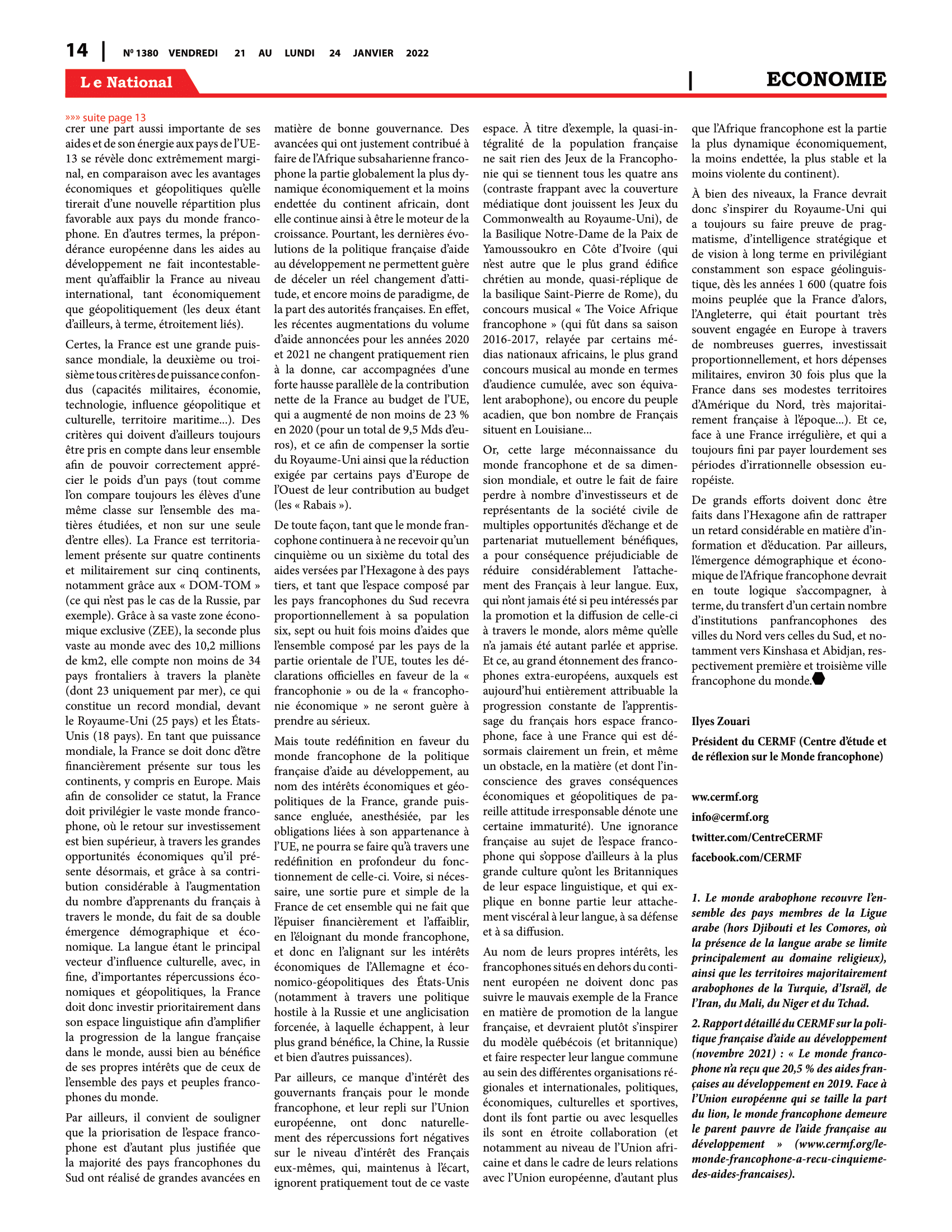 Page 14 de l'édition 1380