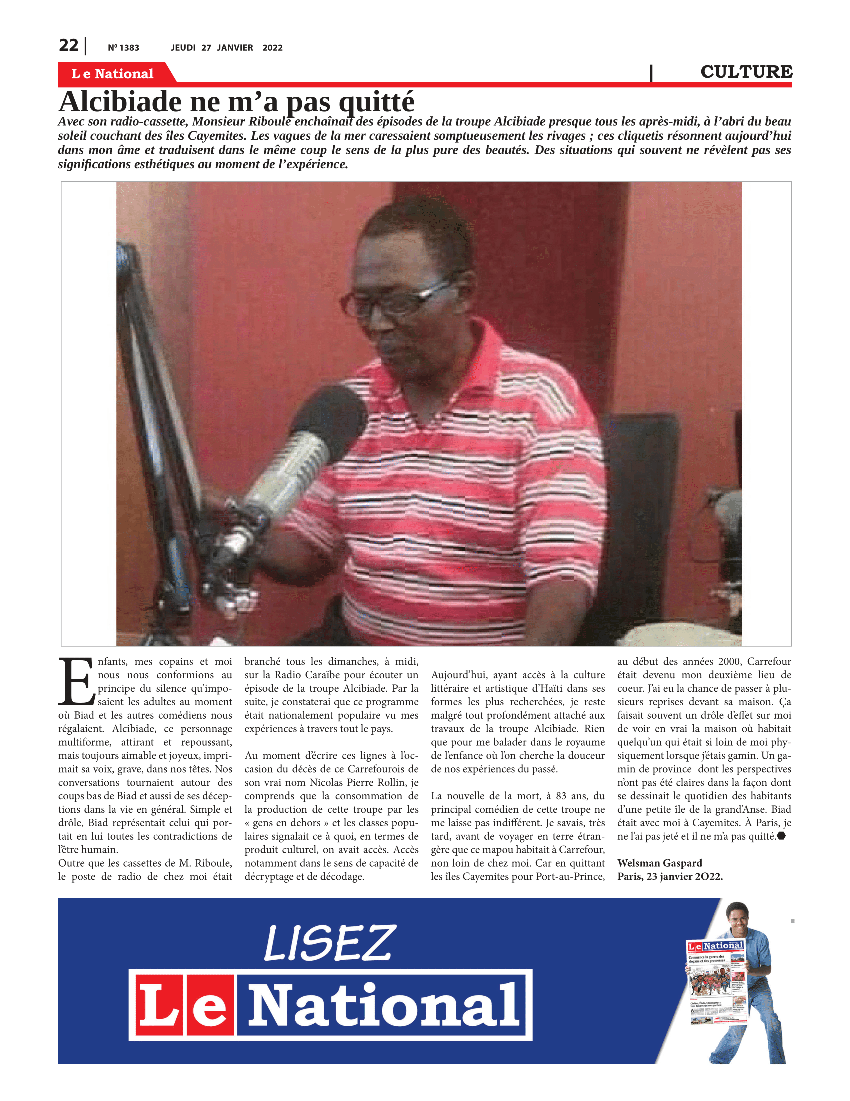 Page 22 de l'édition 1383