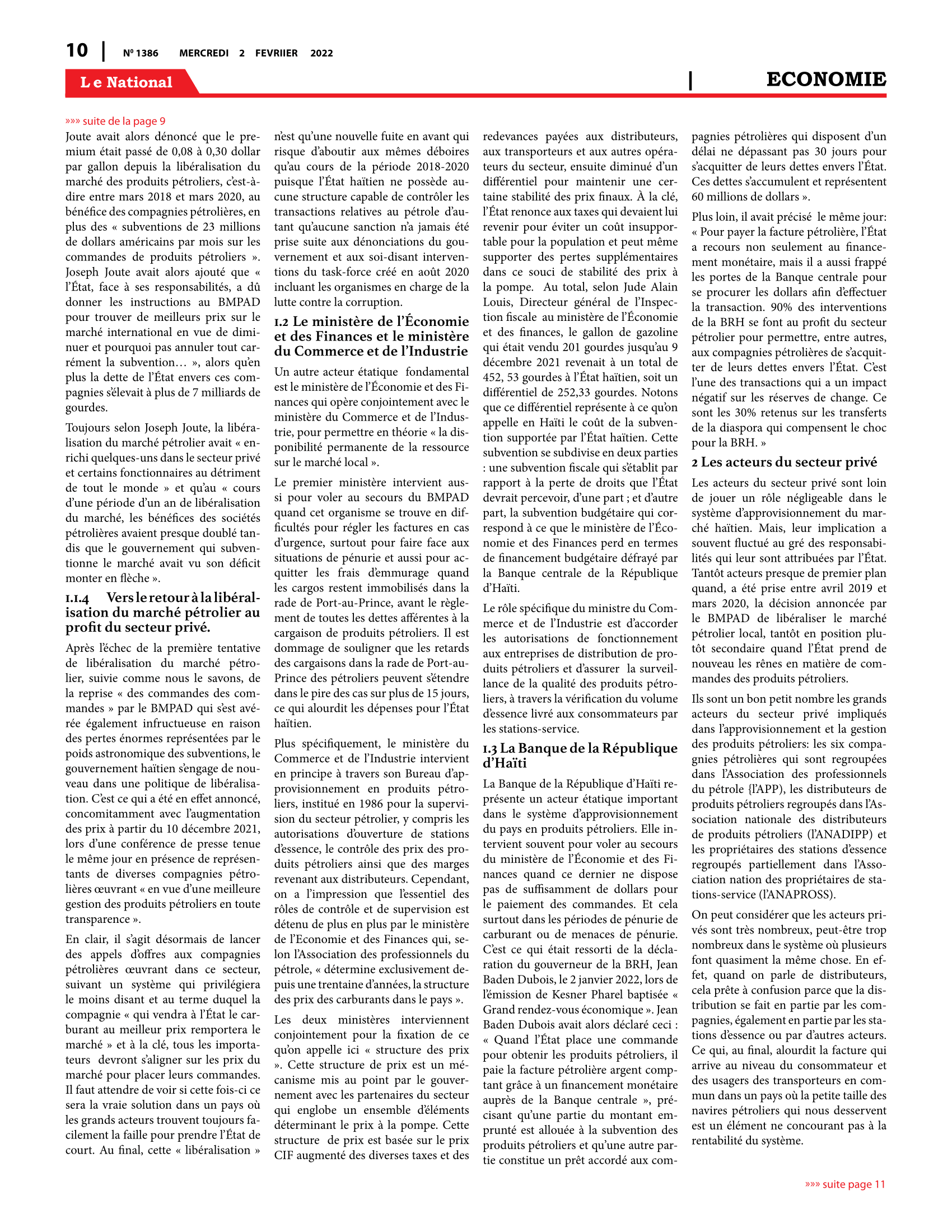 Page 10 de l'édition 1386