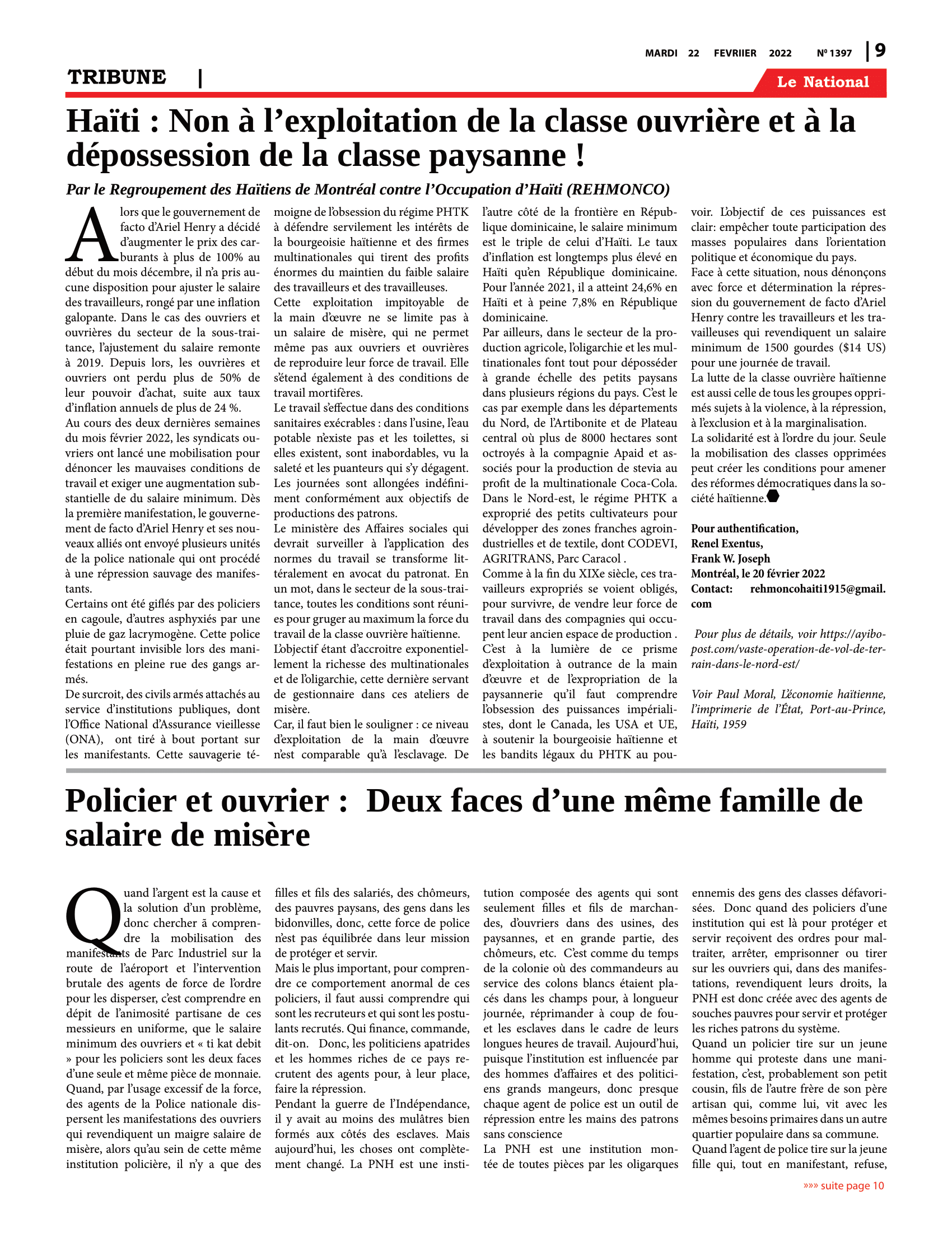 Page 9 de l'édition 1397