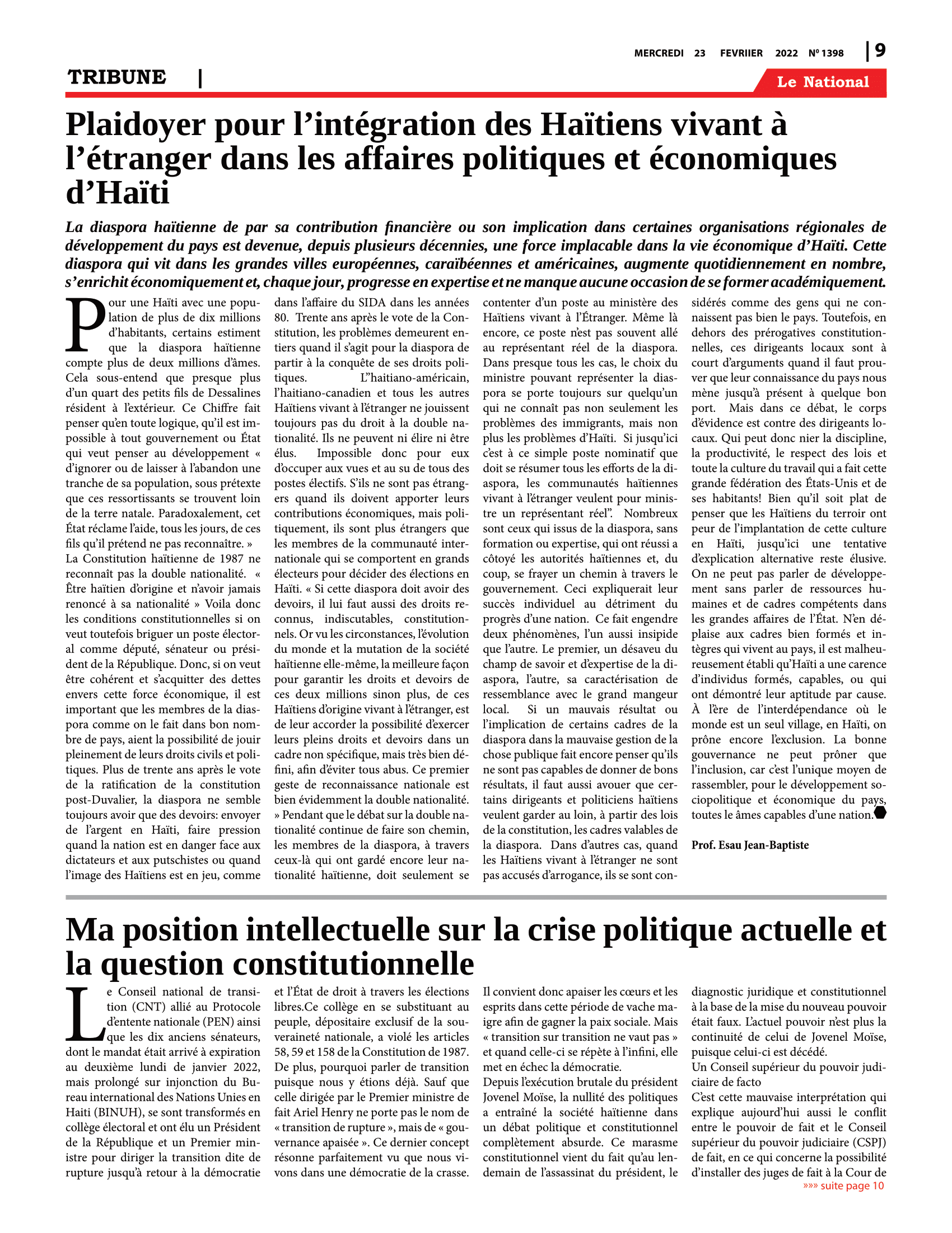 Page 9 de l'édition 1398