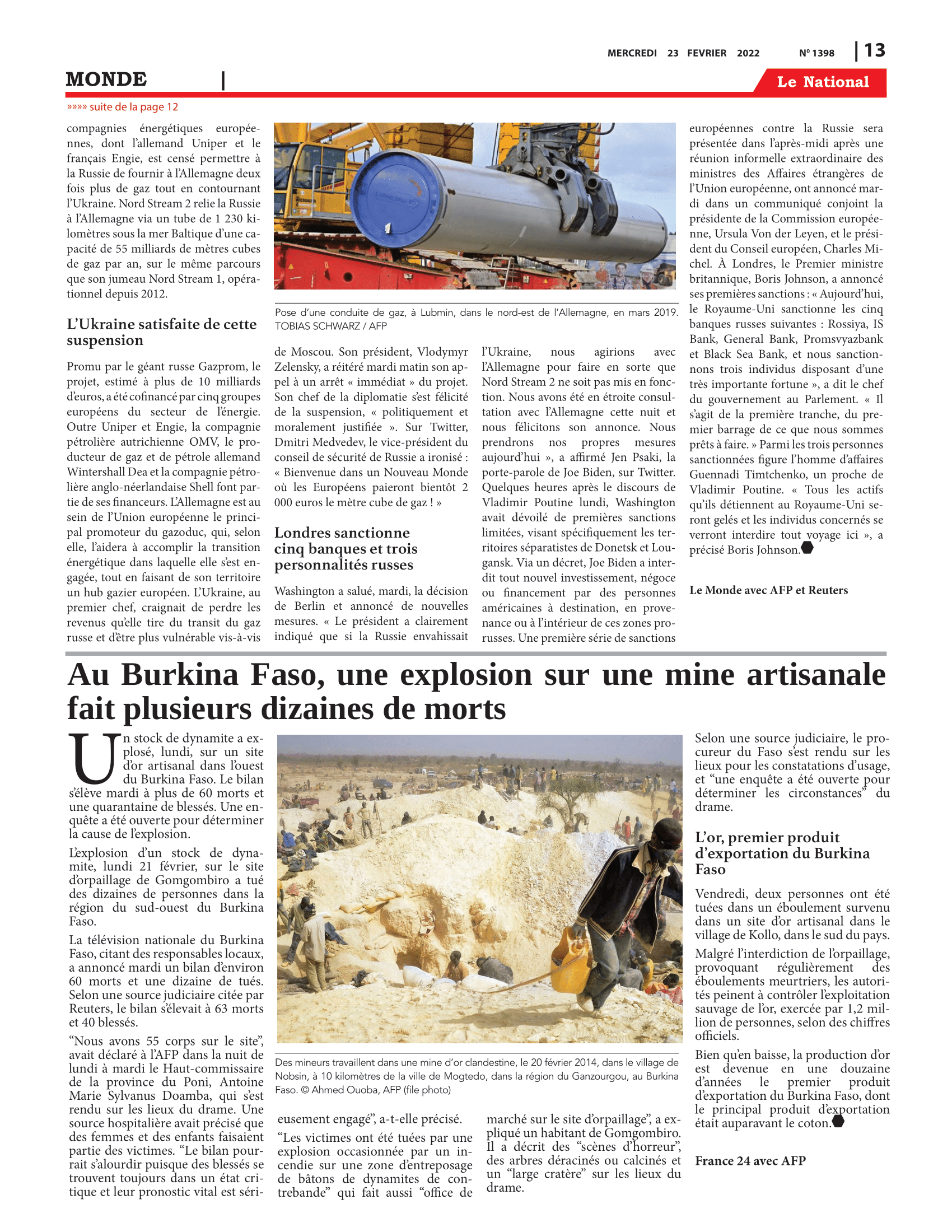 Page 13 de l'édition 1398