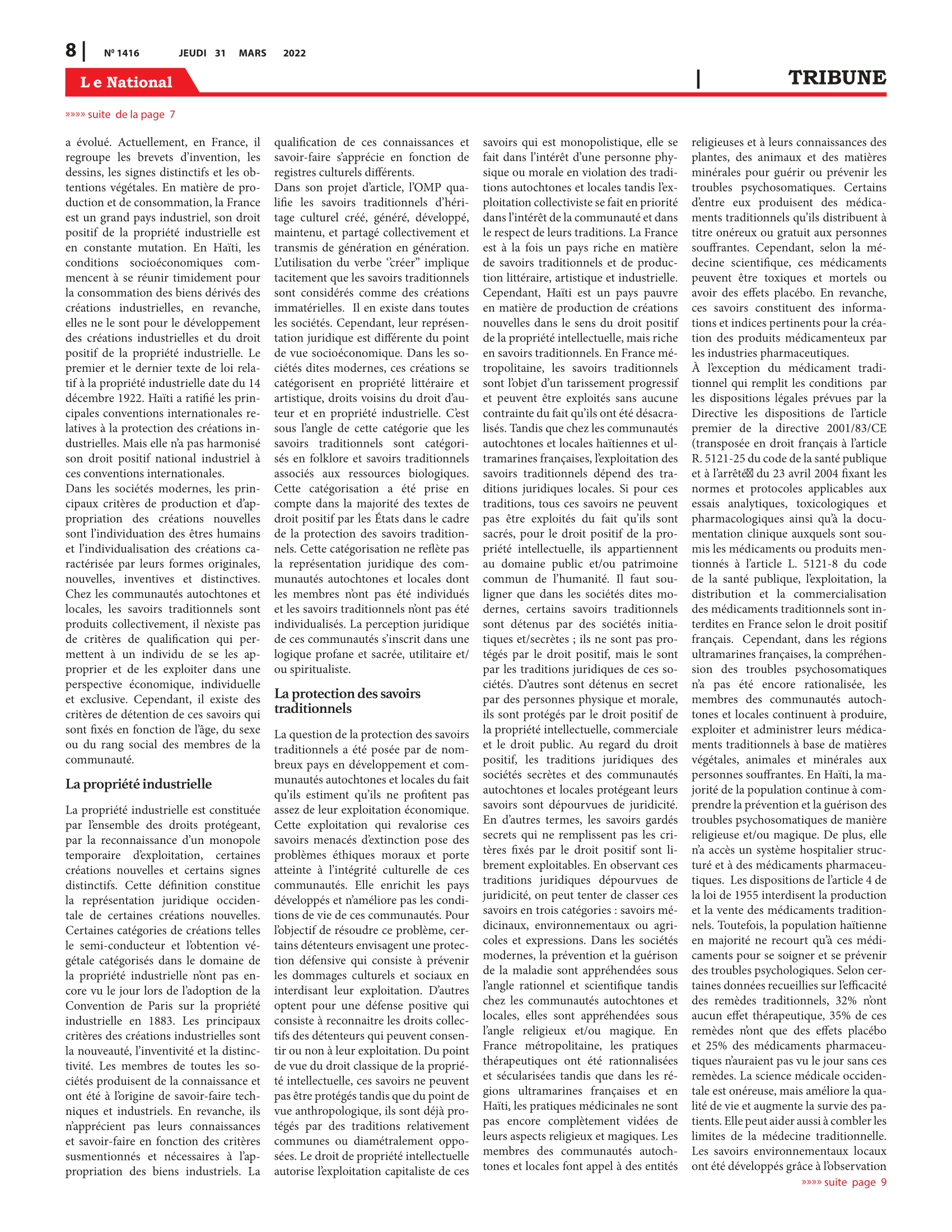 Page 8 de l'édition 1416