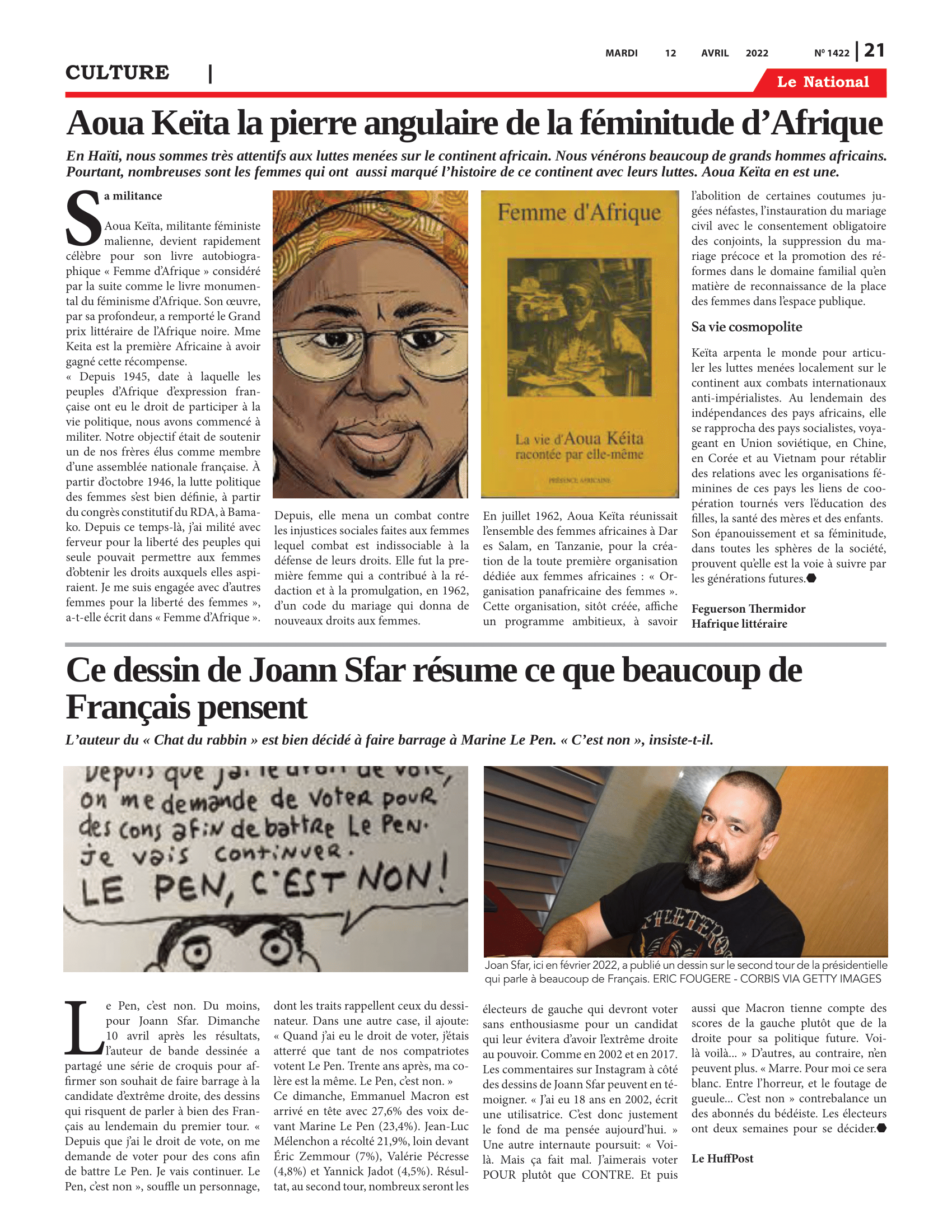 Page 21 de l'édition 1422