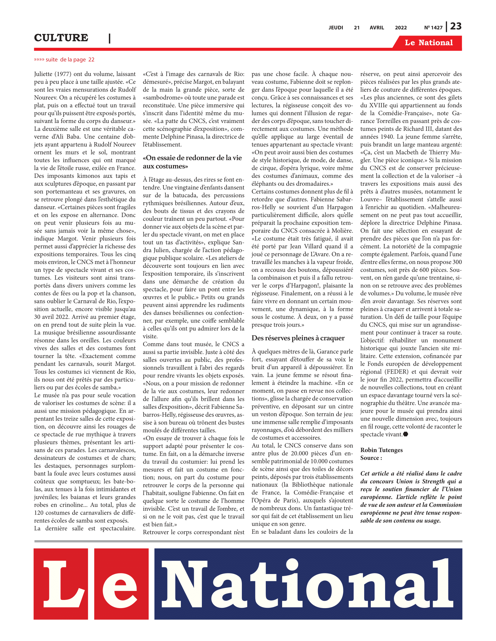 Page 23 de l'édition 1427