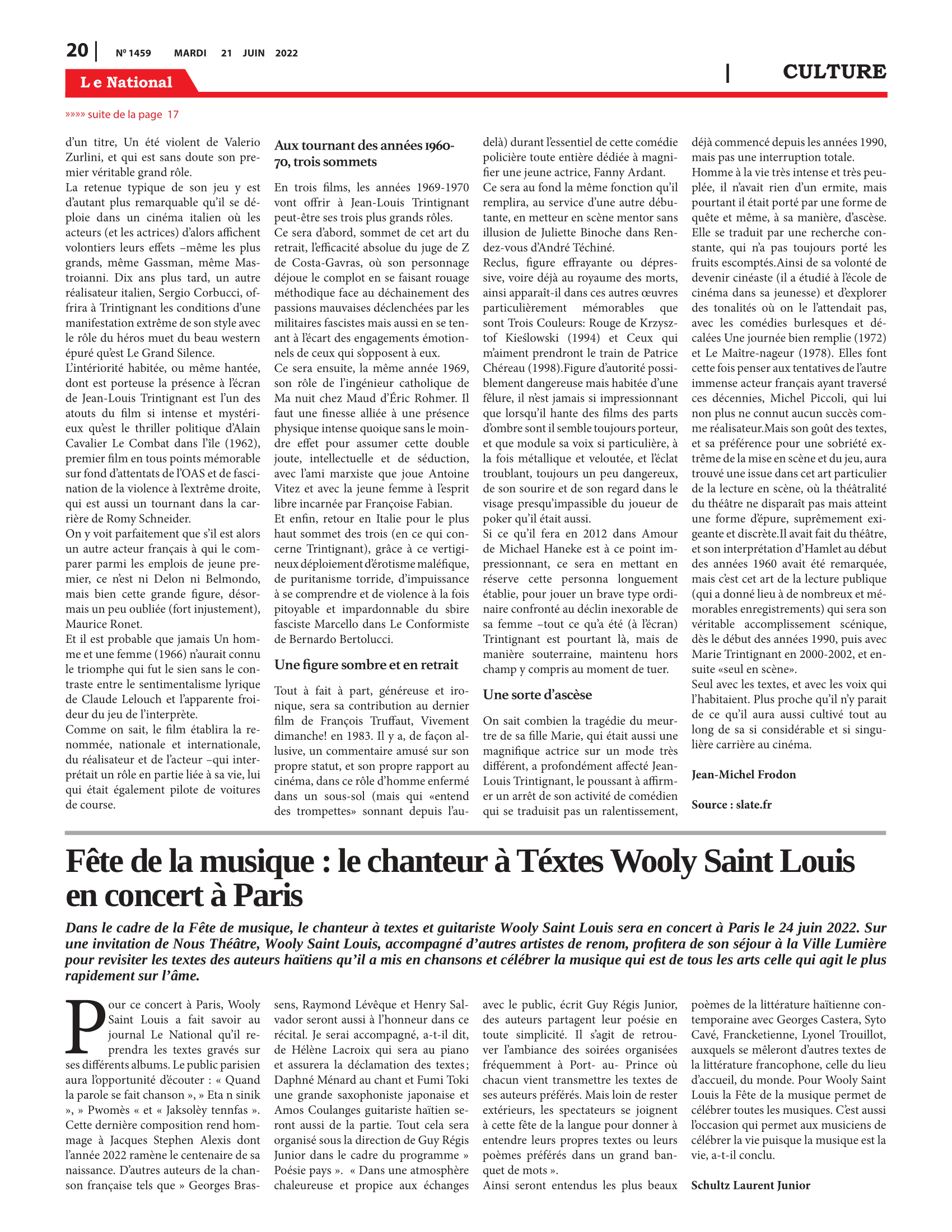 Page 20 de l'édition 1459