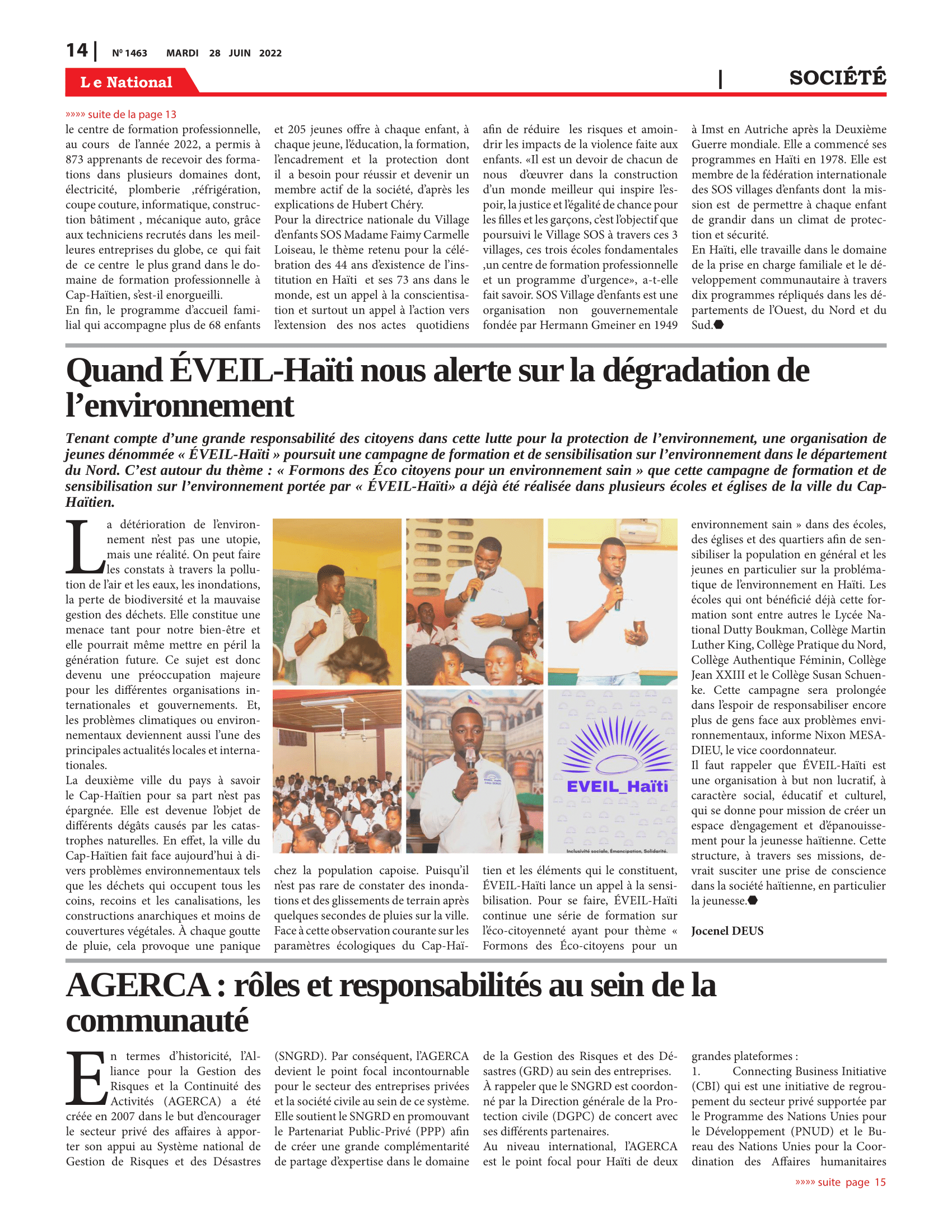 Page 14 de l'édition 1463