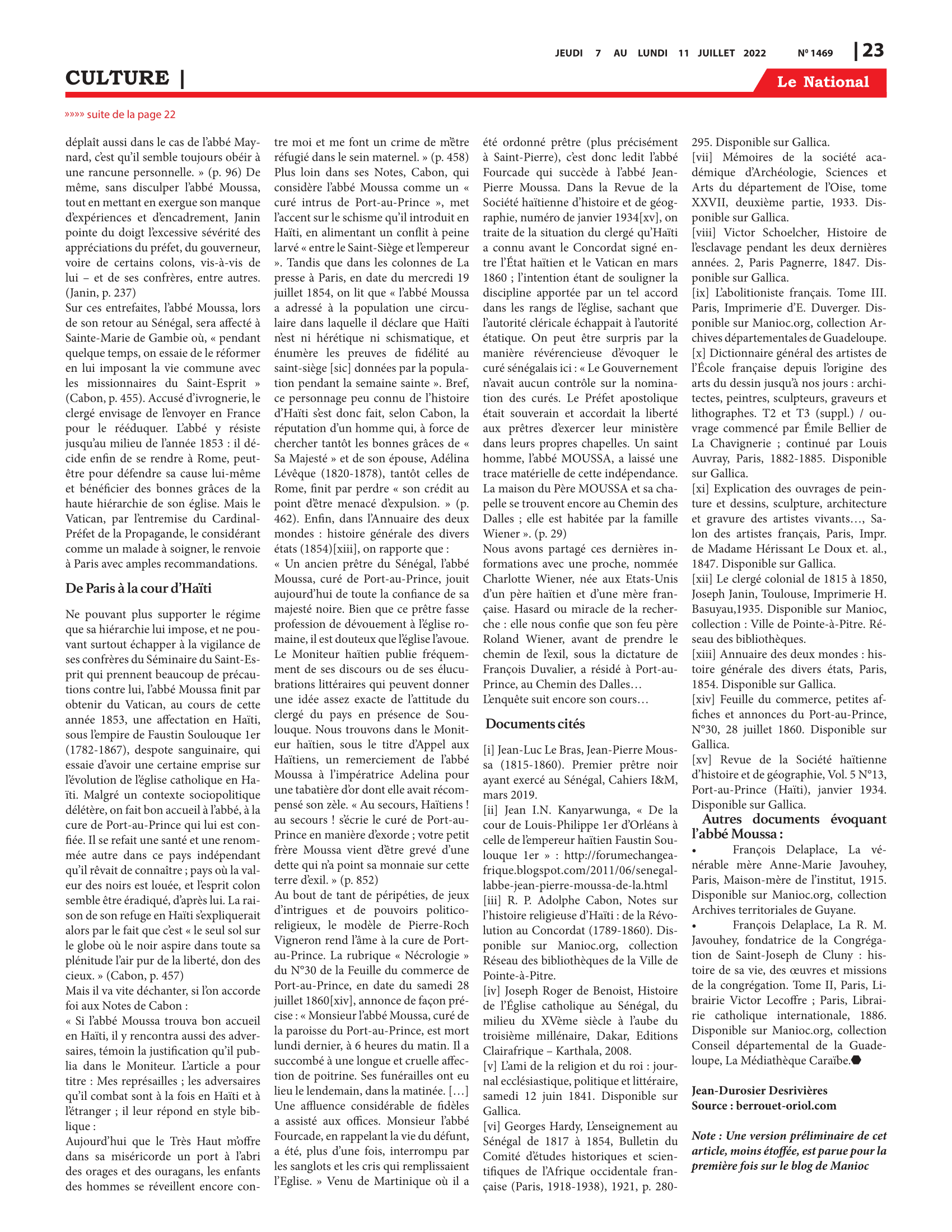 Page 23 de l'édition 1469