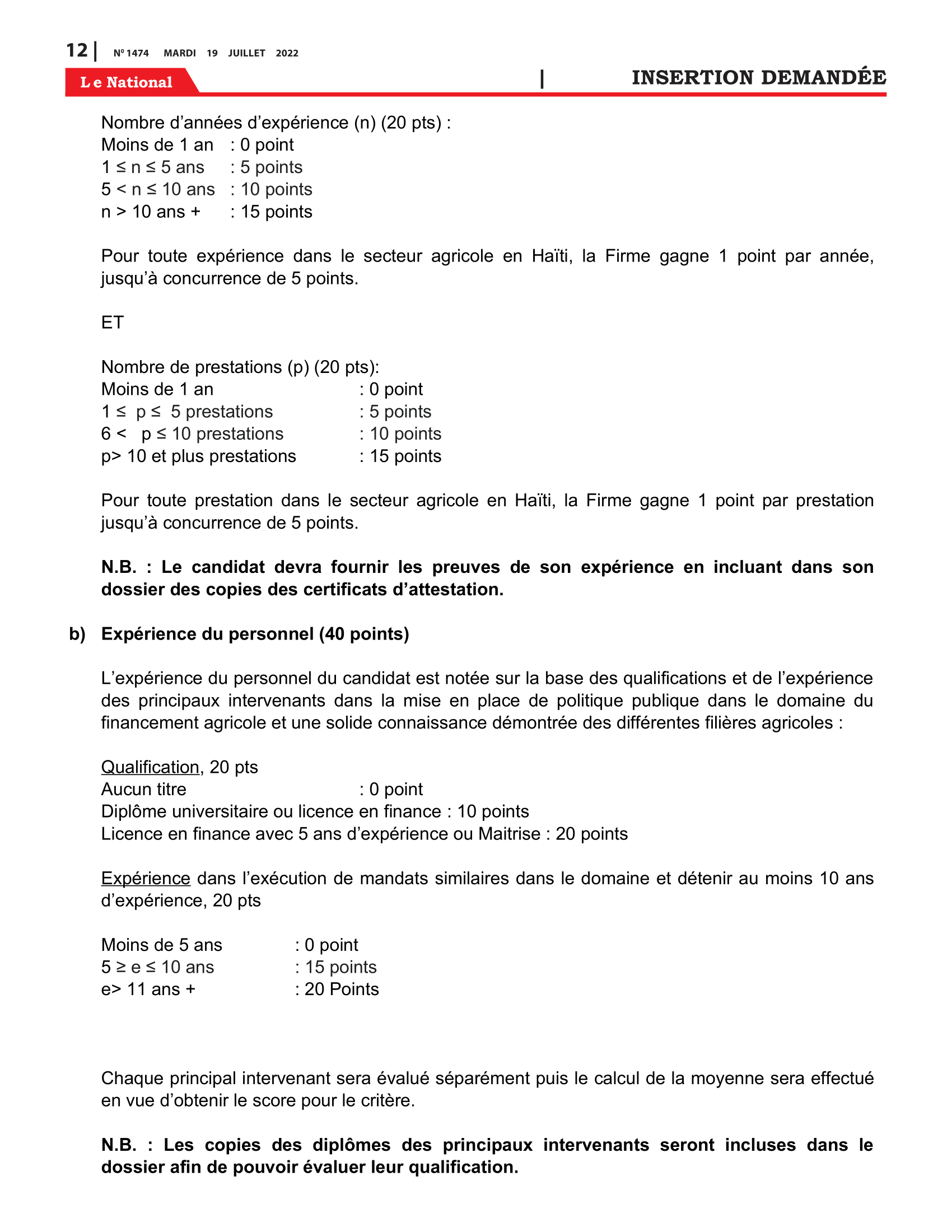 Page 12 de l'édition 1474