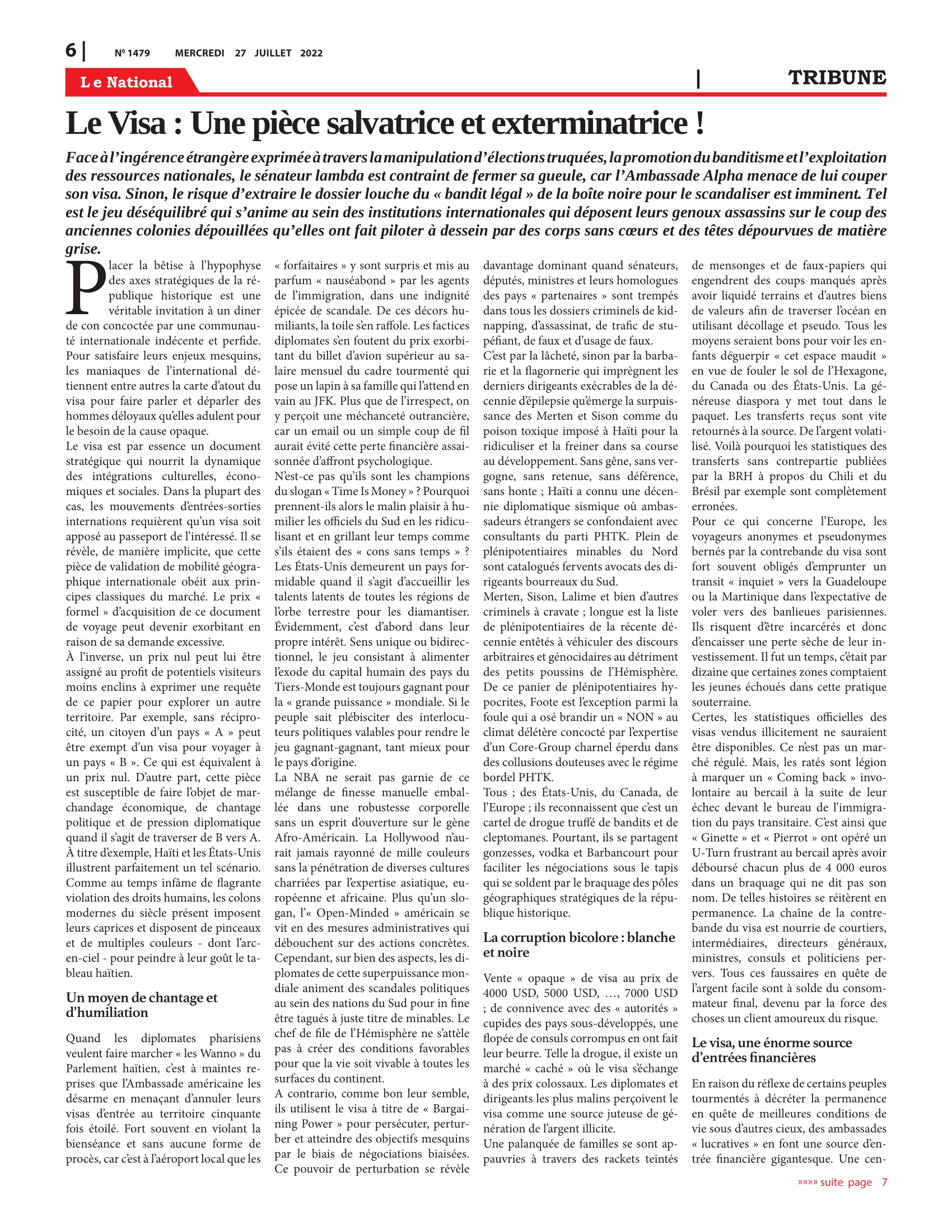 Page 6 de l'édition 1479