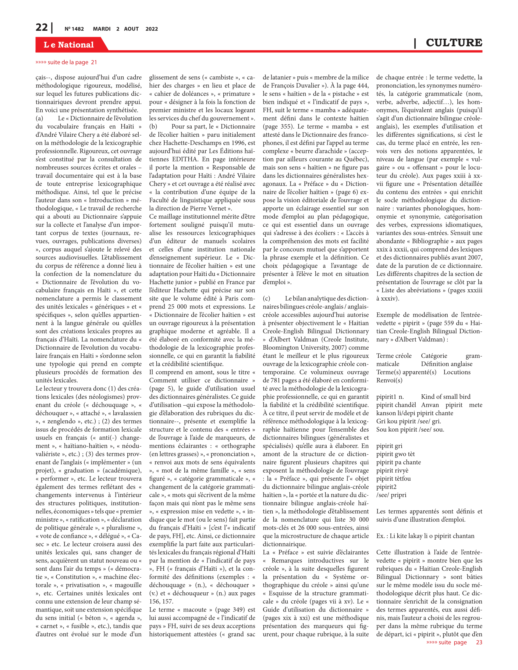 Page 22 de l'édition 1482