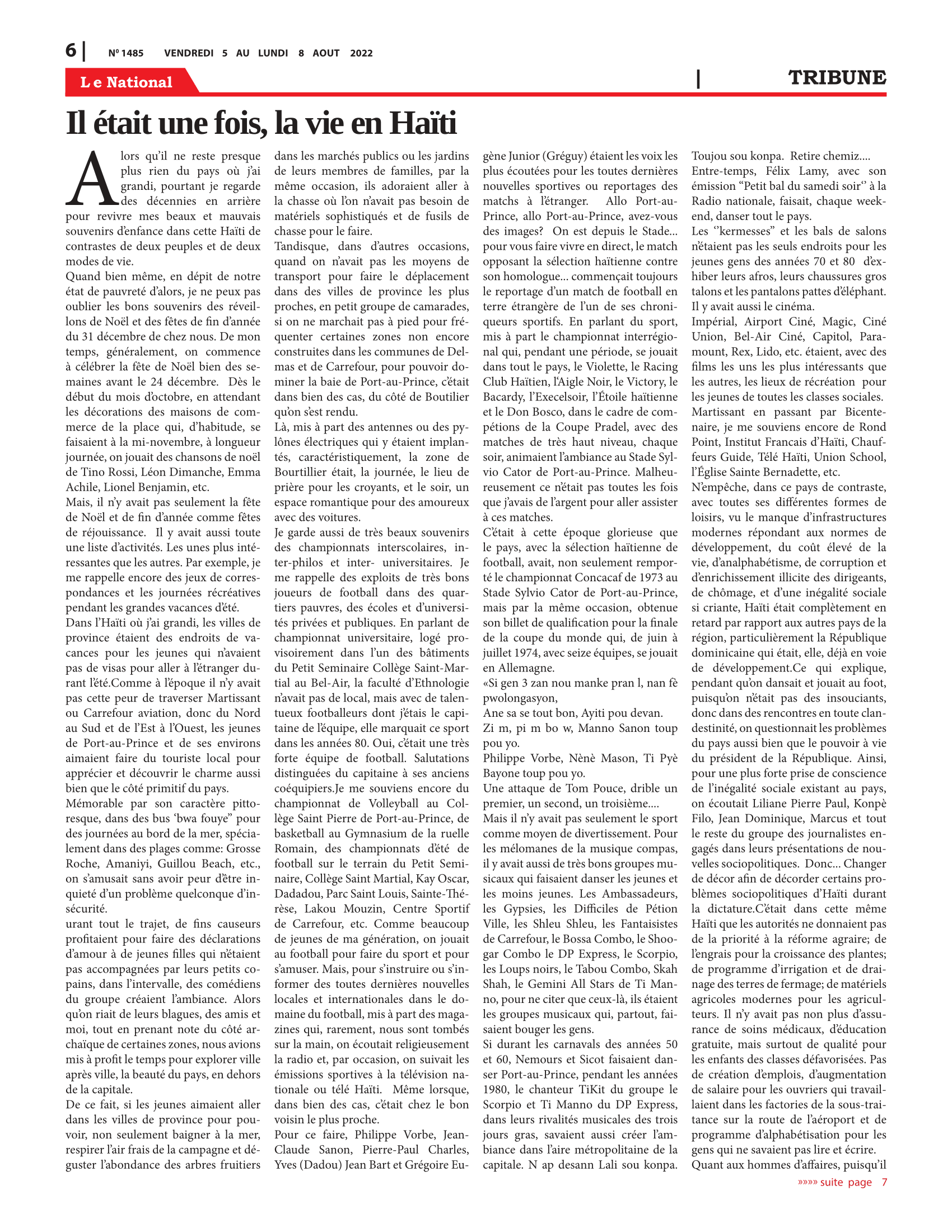 Page 6 de l'édition 1485