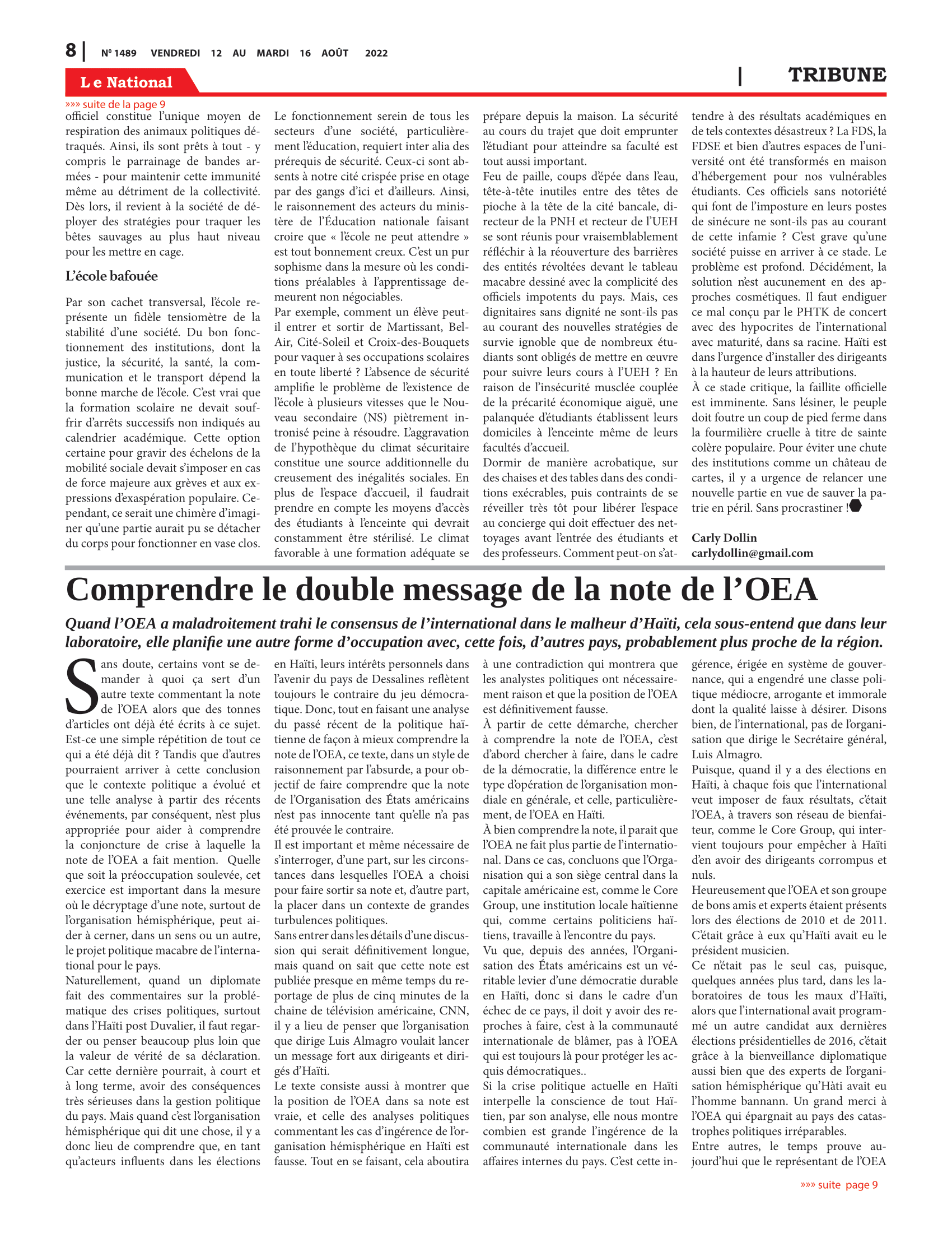 Page 8 de l'édition 1489