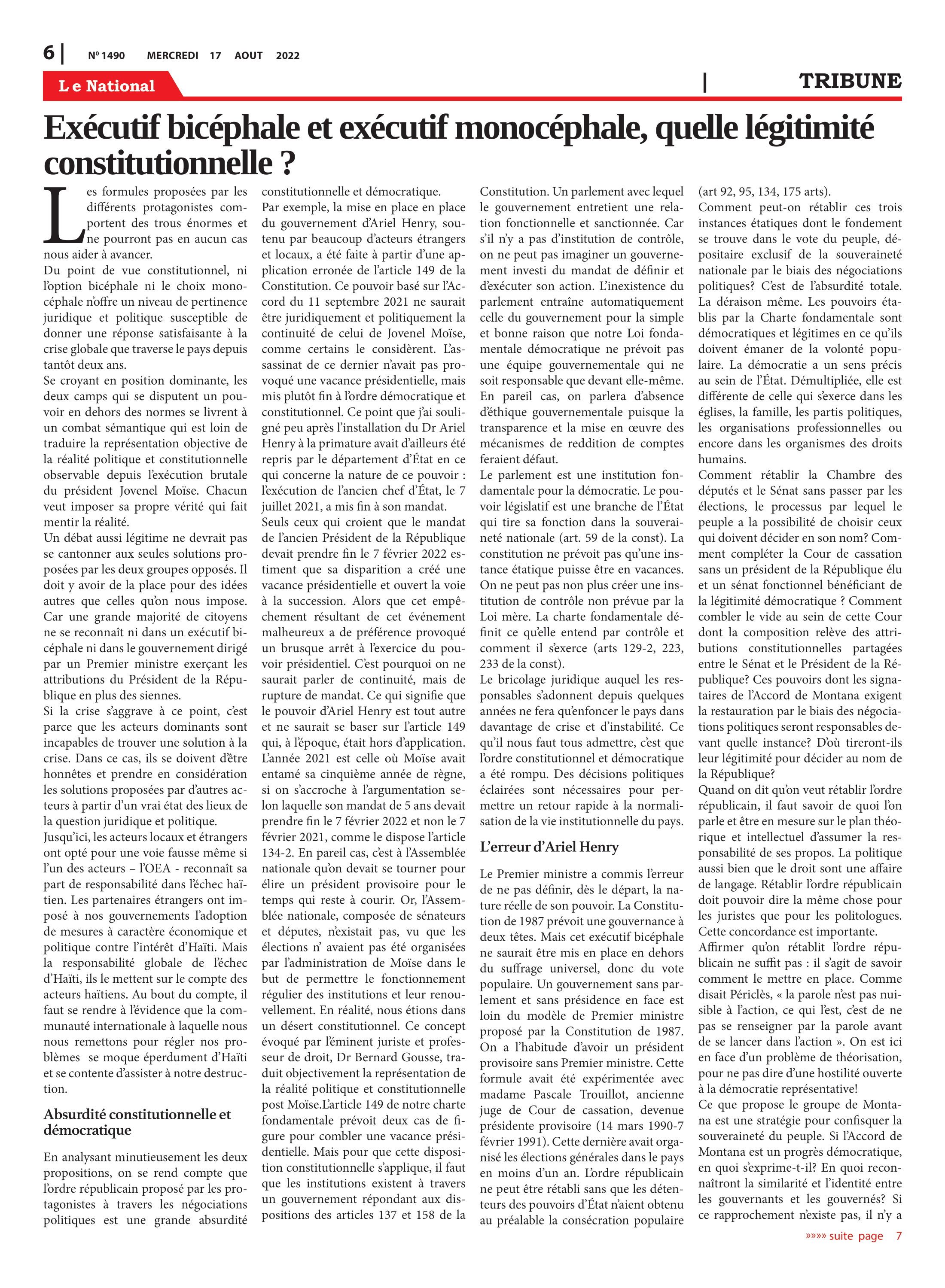 Page 6 de l'édition 1490