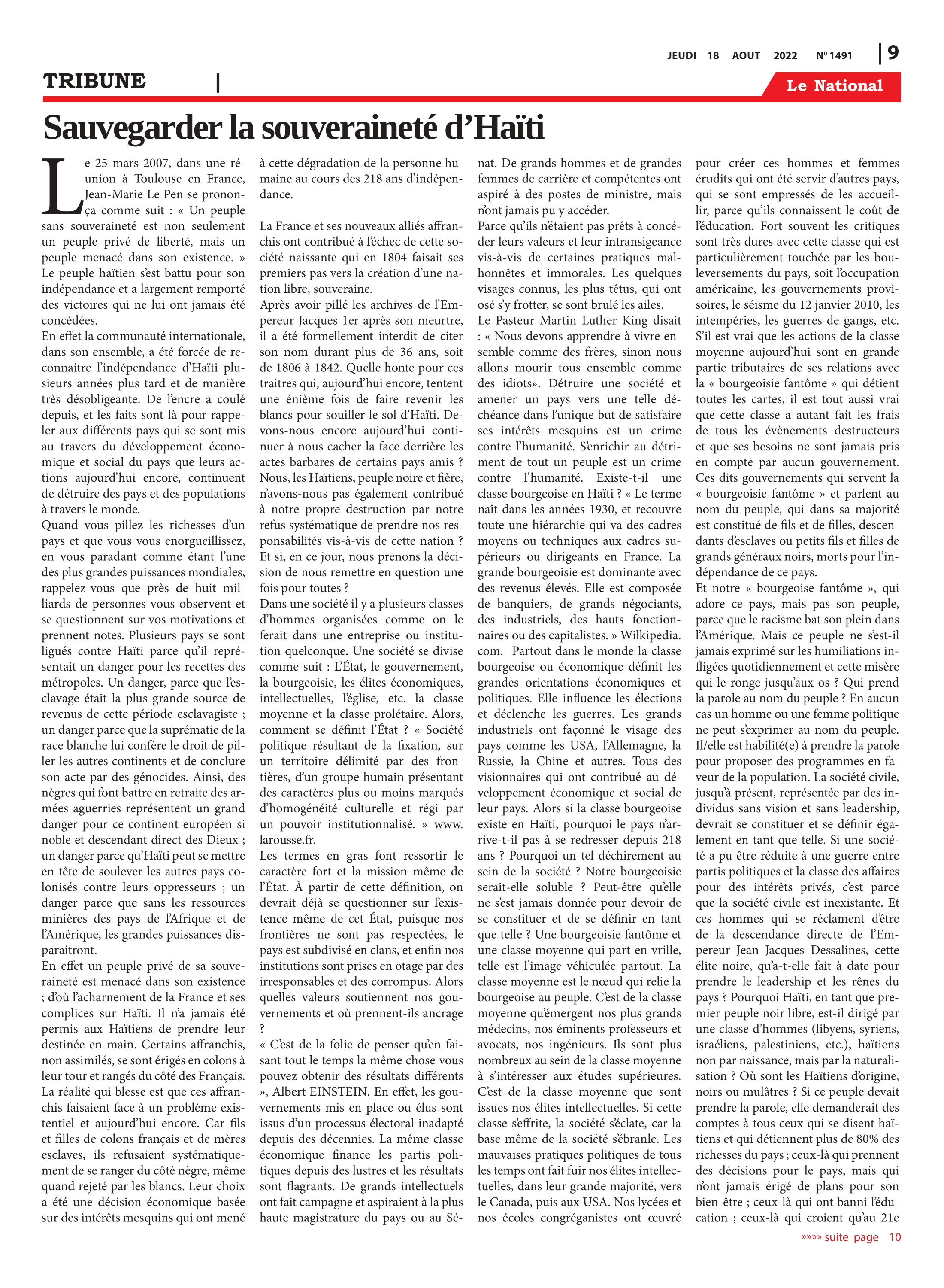 Page 9 de l'édition 1491